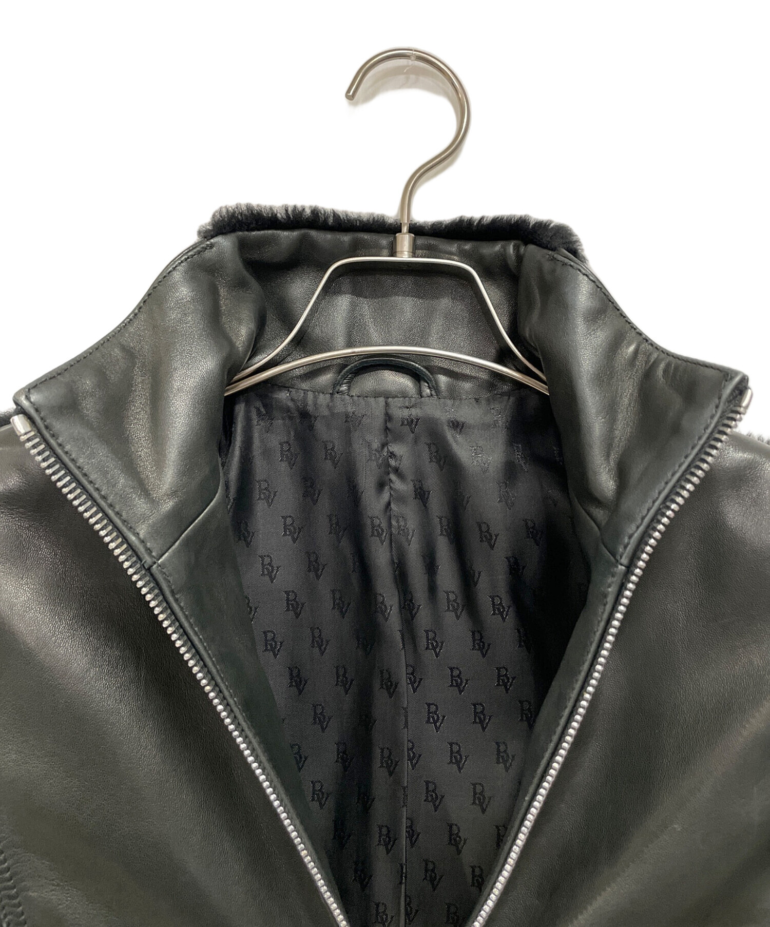 中古・古着通販】BOTTEGA VENETA (ボッテガベネタ) レザーライダース