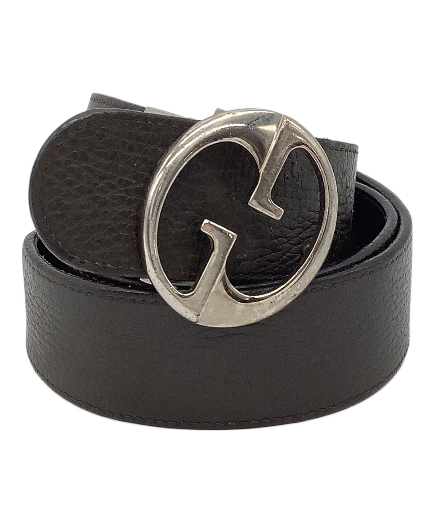 中古・古着通販】GUCCI (グッチ) レザーベルト ブラック｜ブランド