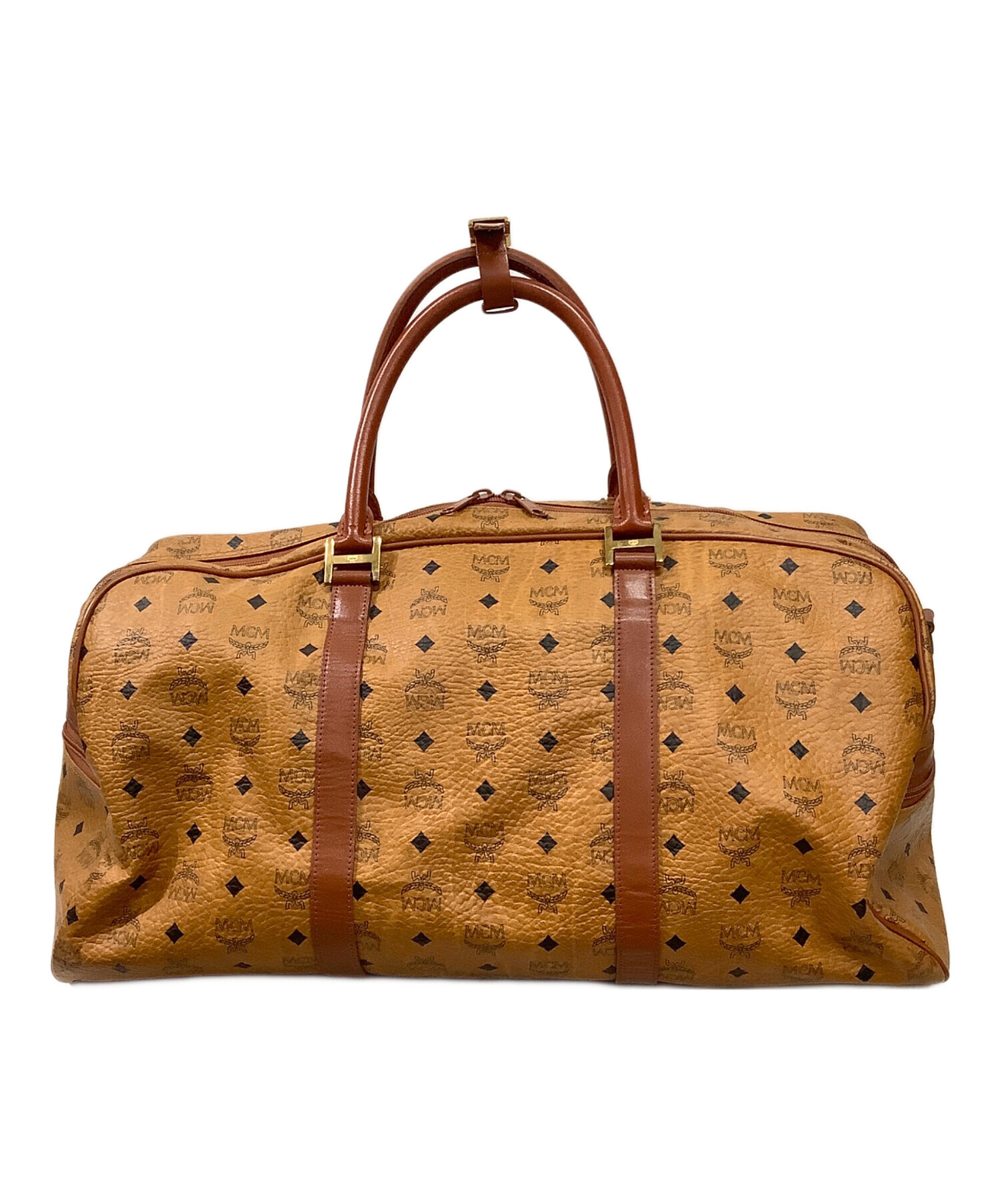 中古・古着通販】MCM (エムシーエム) ボストンバッグ ブラウン