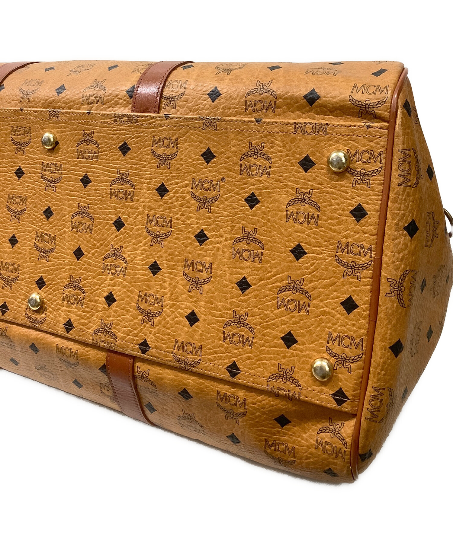 中古・古着通販】MCM (エムシーエム) ボストンバッグ ブラウン