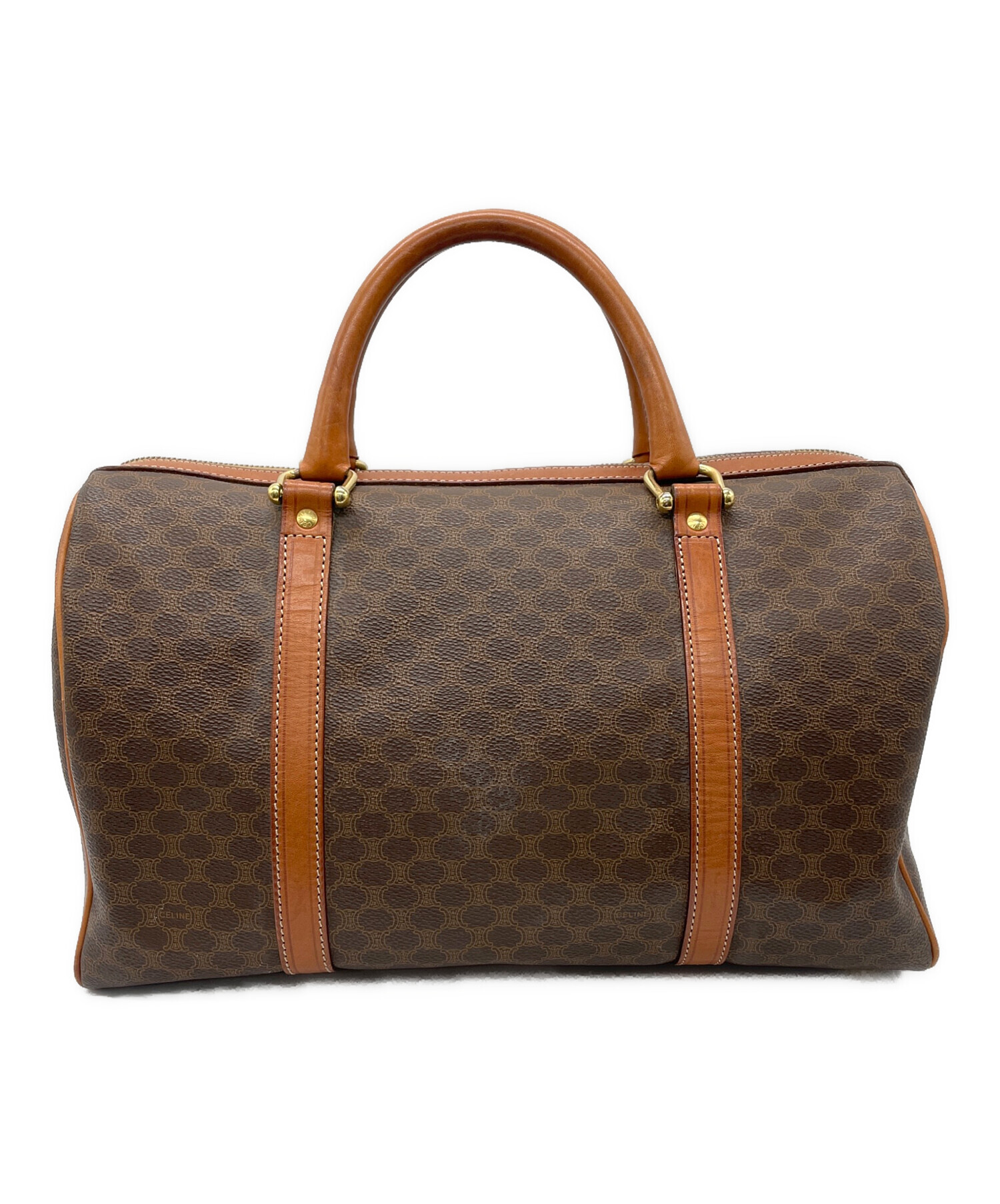 中古・古着通販】CELINE (セリーヌ) マカダム ボストンバッグ ブラウン