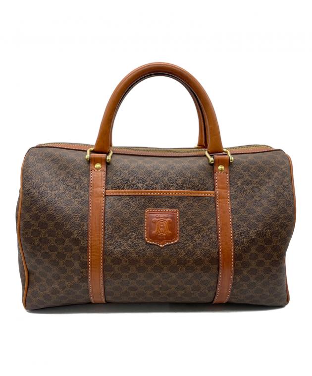 中古・古着通販】CELINE (セリーヌ) マカダム ボストンバッグ ブラウン