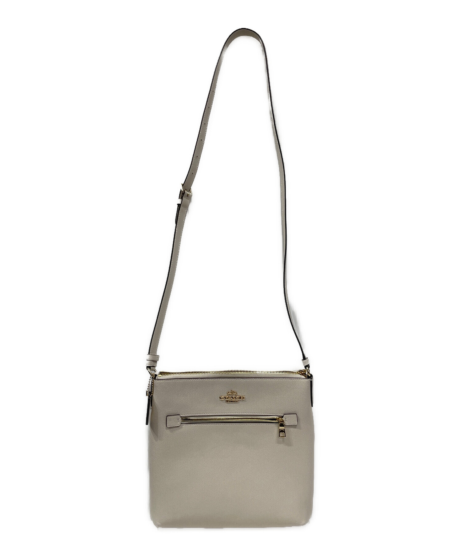 中古・古着通販】COACH (コーチ) ワンショルダーバッグ ホワイト 