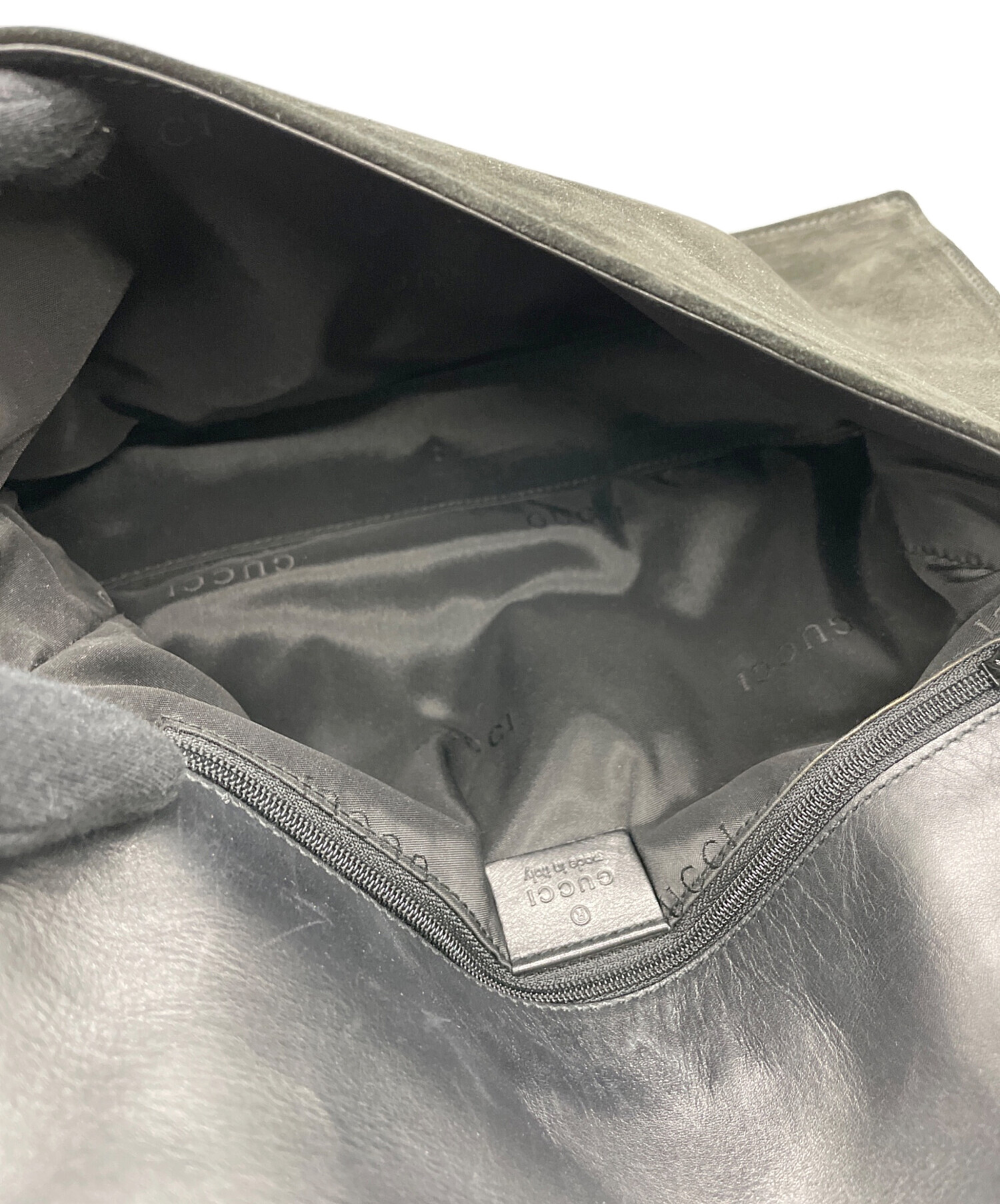 中古・古着通販】GUCCI (グッチ) ショルダーバッグ ブラック｜ブランド