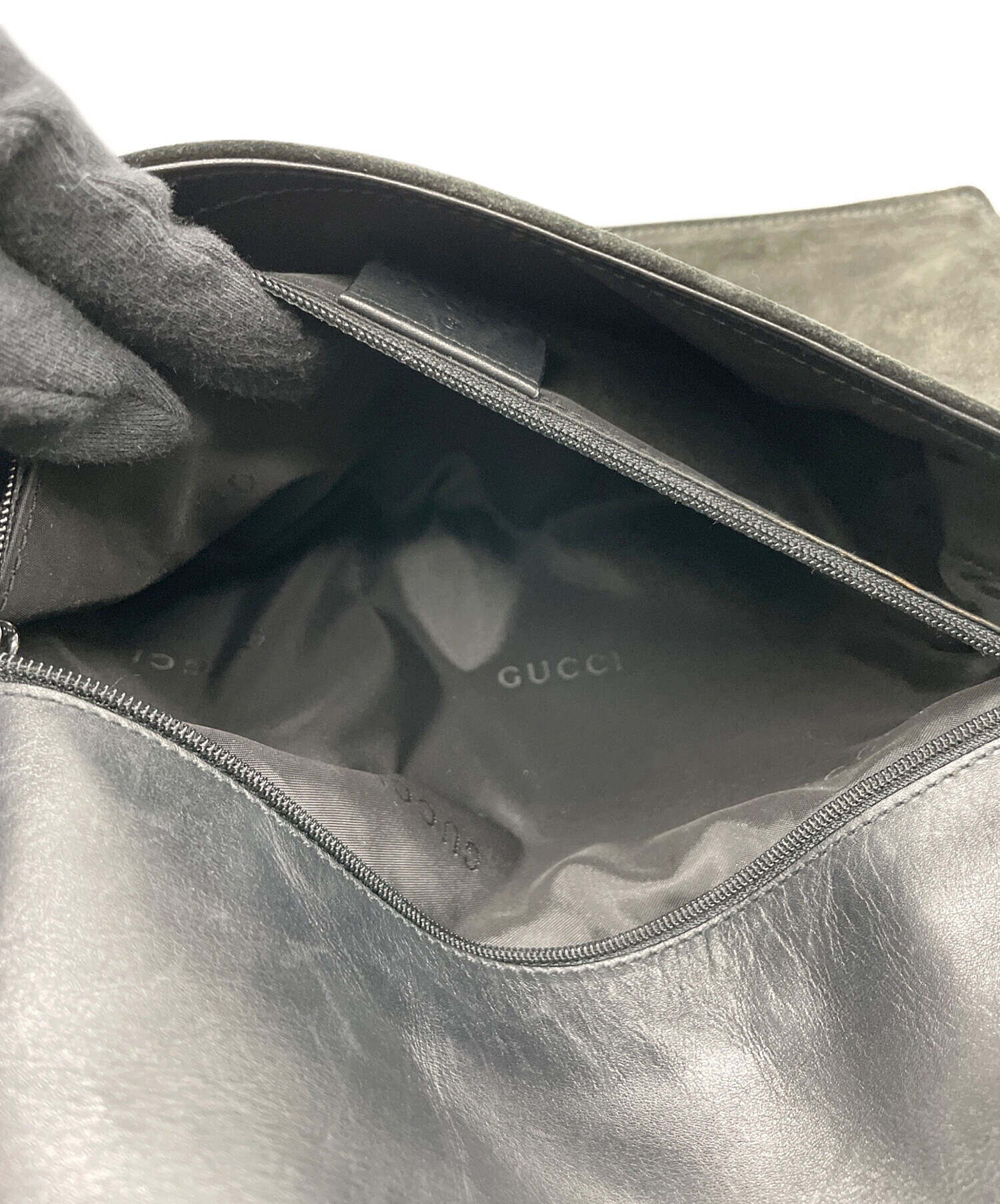 中古・古着通販】GUCCI (グッチ) ショルダーバッグ ブラック｜ブランド