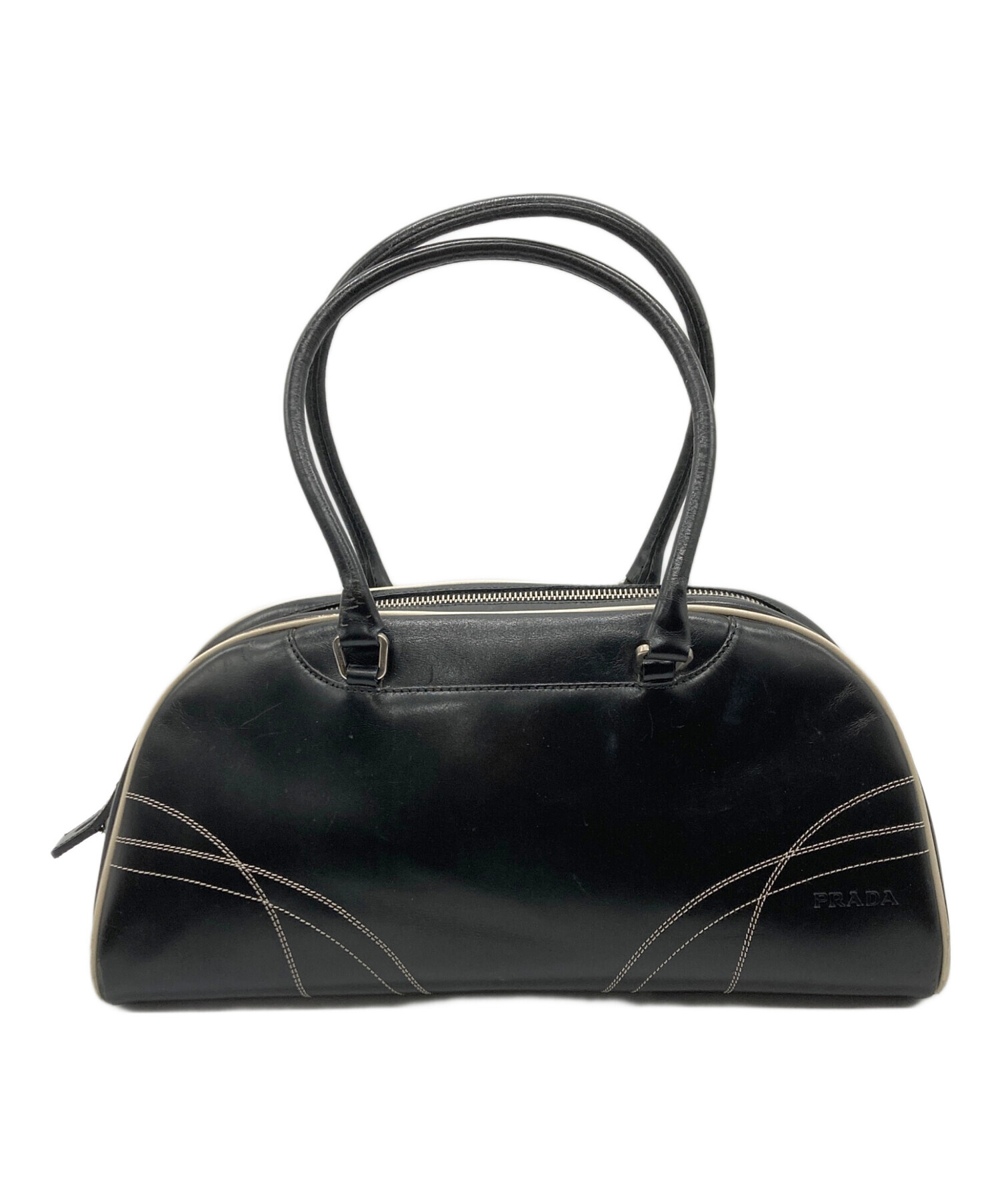 中古・古着通販】PRADA (プラダ) アーカイブボウリングバッグ ブラック