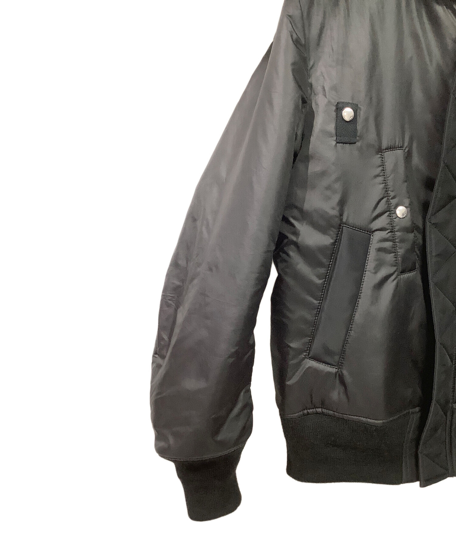 中古・古着通販】sacai (サカイ) ボンバージャケット ブラック サイズ