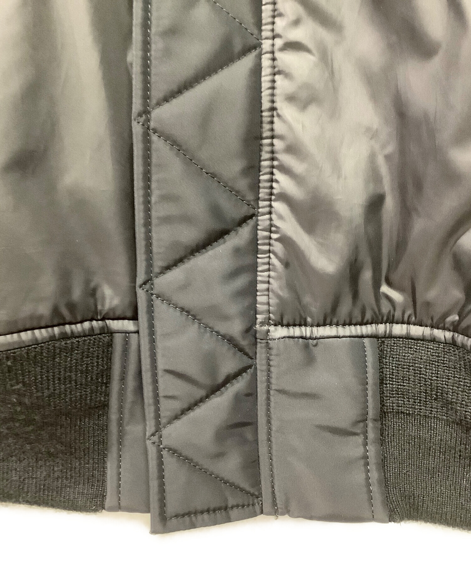中古・古着通販】sacai (サカイ) ボンバージャケット ブラック サイズ