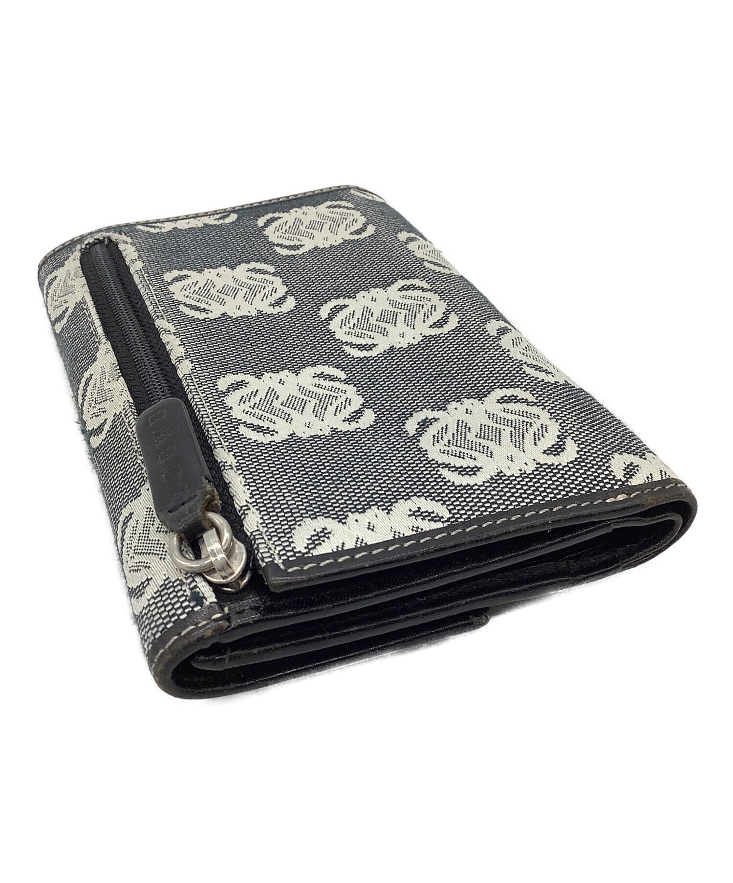 中古・古着通販】LOEWE (ロエベ) 3つ折り財布 グレー｜ブランド・古着