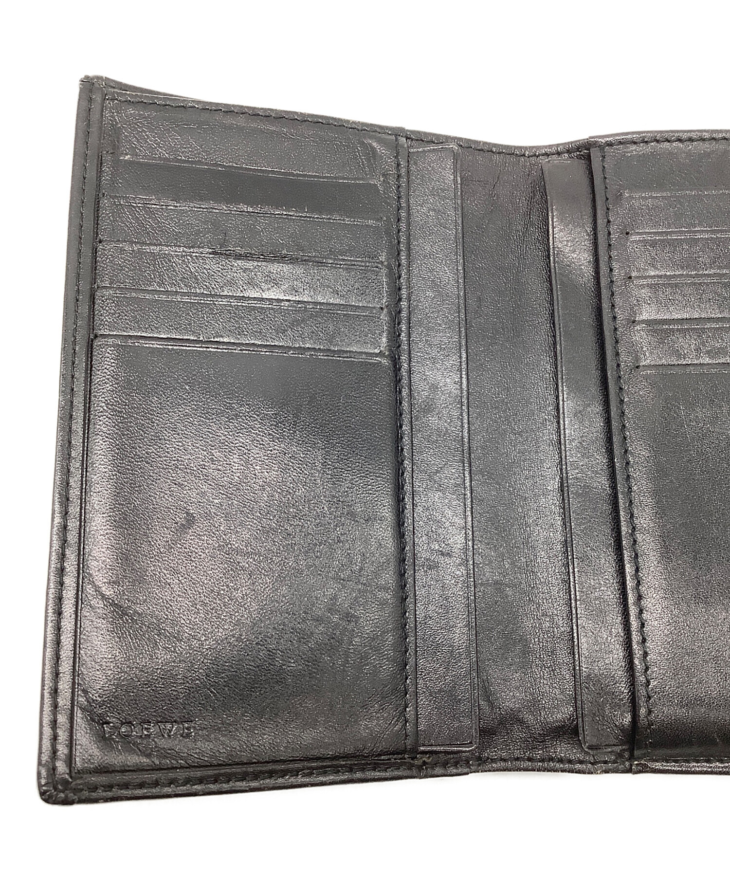 中古・古着通販】LOEWE (ロエベ) 3つ折り財布 グレー｜ブランド・古着