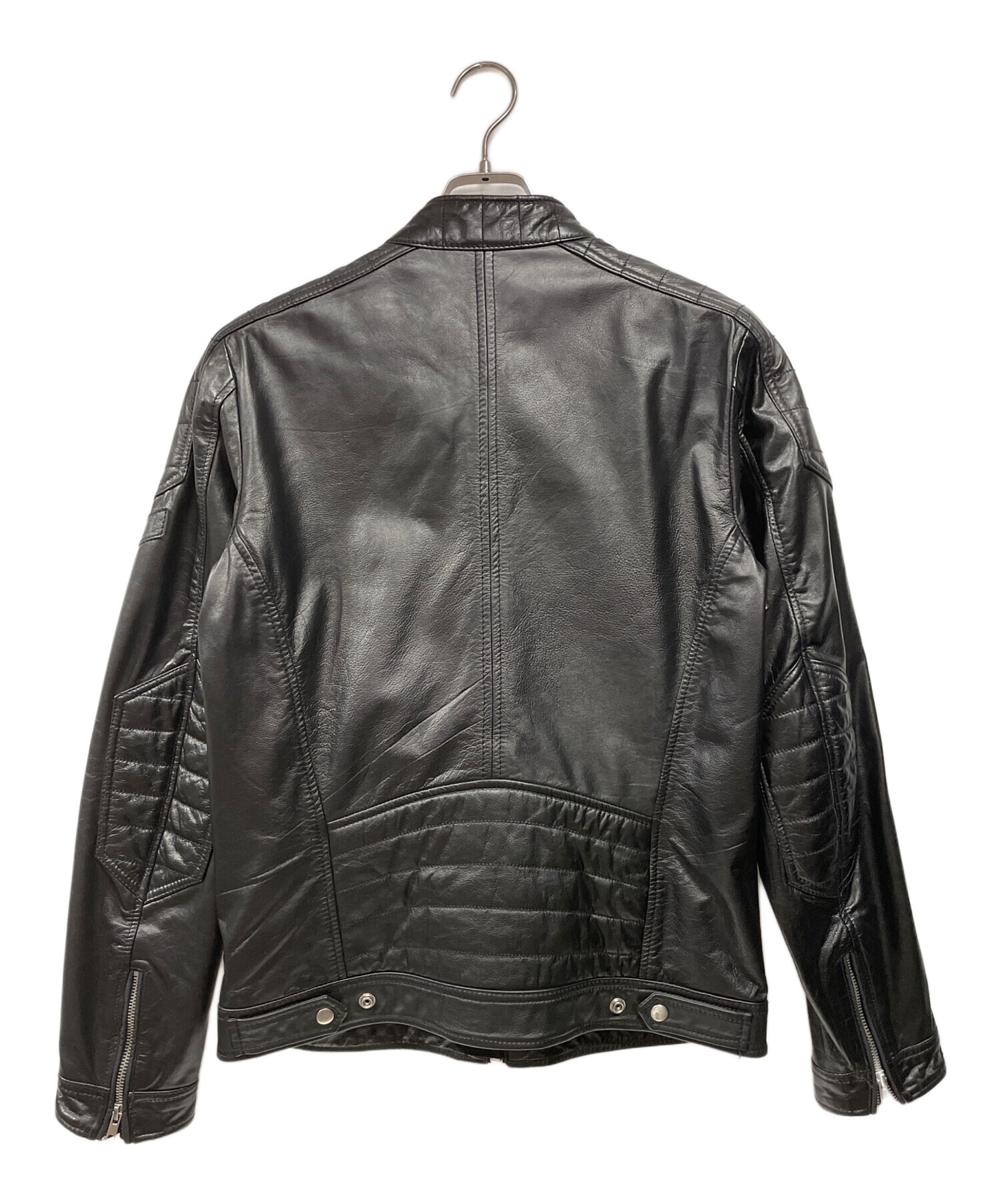 中古・古着通販】DIESEL (ディーゼル) ライダースジャケット ブラック 
