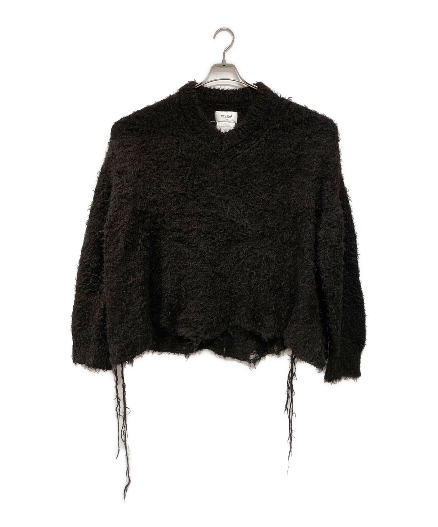 中古・古着通販】doublet (ダブレット) ANIMAL FUR CUT OFF PULLOVER 