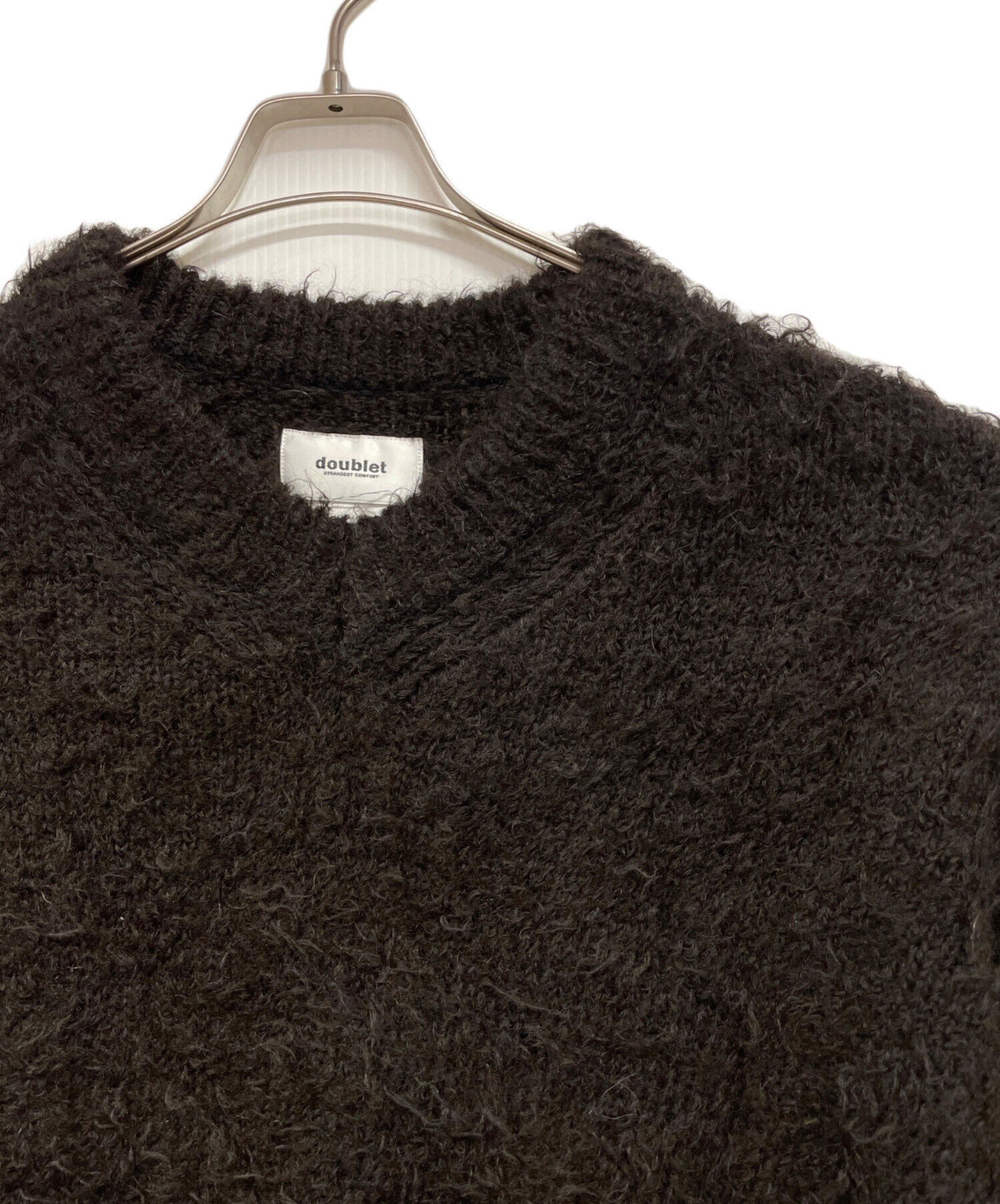 中古・古着通販】doublet (ダブレット) ANIMAL FUR CUT OFF PULLOVER 
