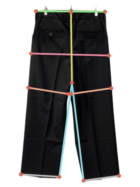 中古・古着通販】SUNSEA (サンシー) N.M Oxford w/耳 WIDE Pants