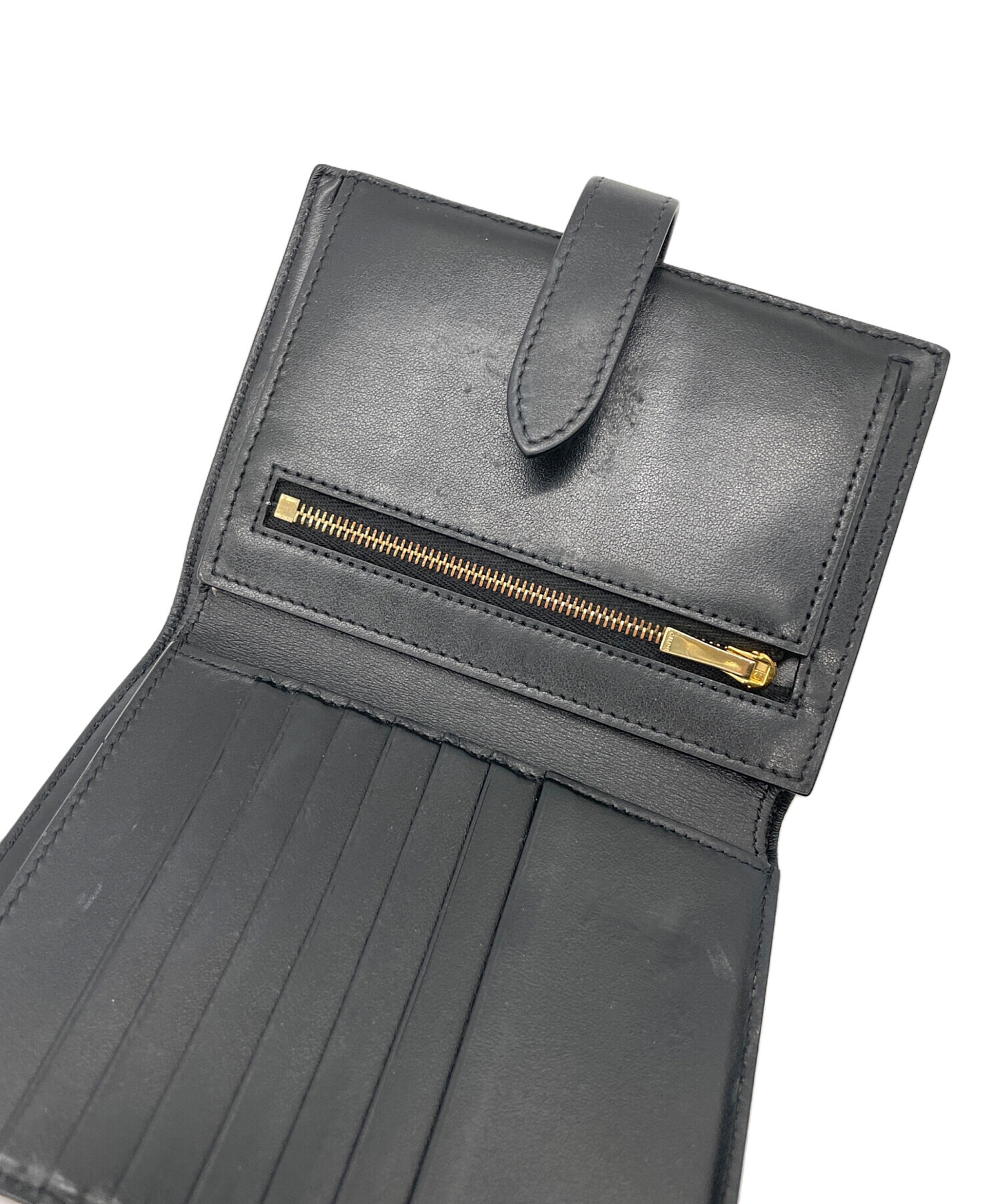 yoko!【中古】セリーヌ財布 中古・古着通販】CELINE (セリーヌ) 2つ折り財布 ブラック｜ブランド