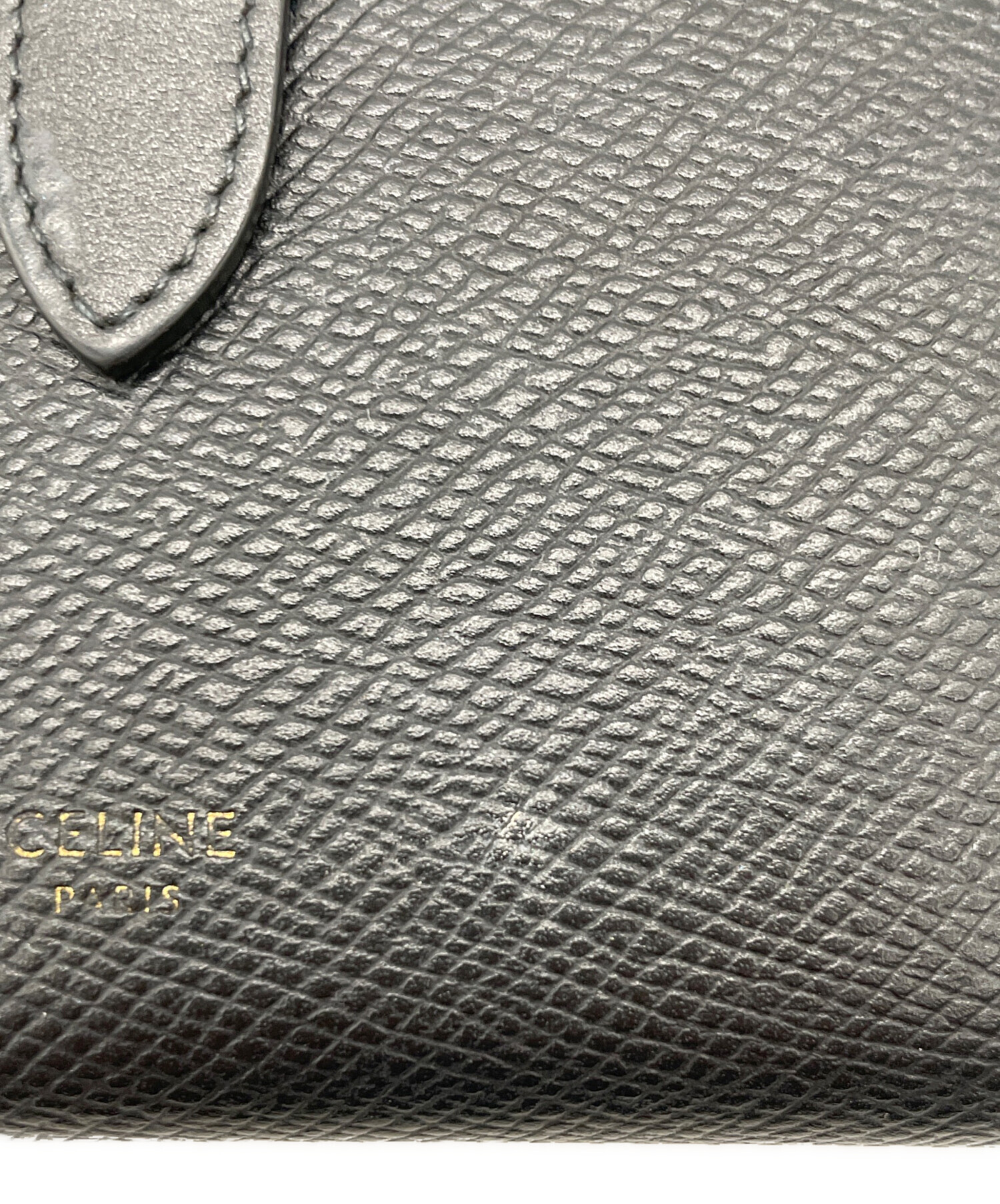 中古・古着通販】CELINE (セリーヌ) 2つ折り財布 ブラック｜ブランド