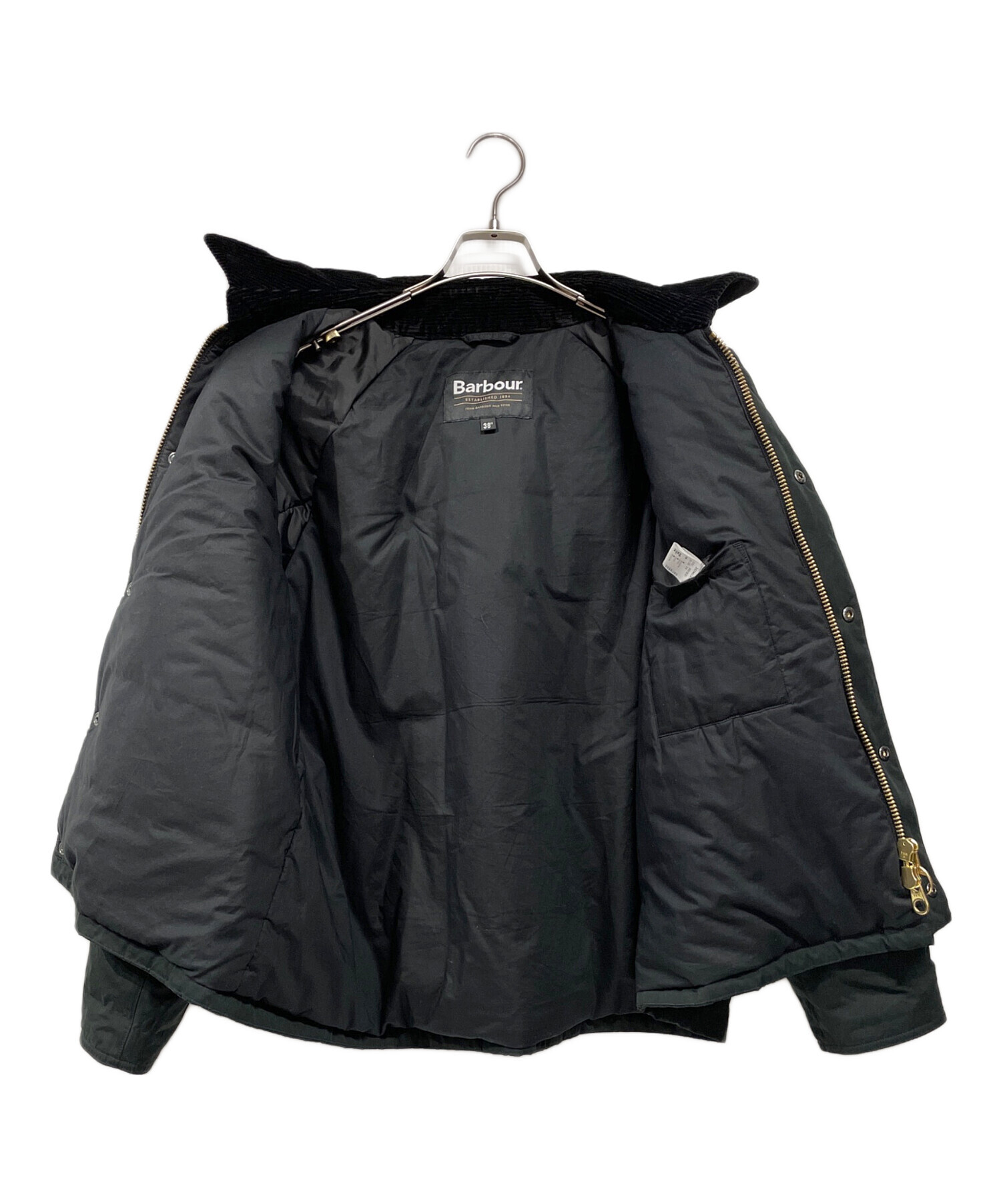 中古・古着通販】Barbour (バブアー) PADDED TRANPORT JACKET ブラック 