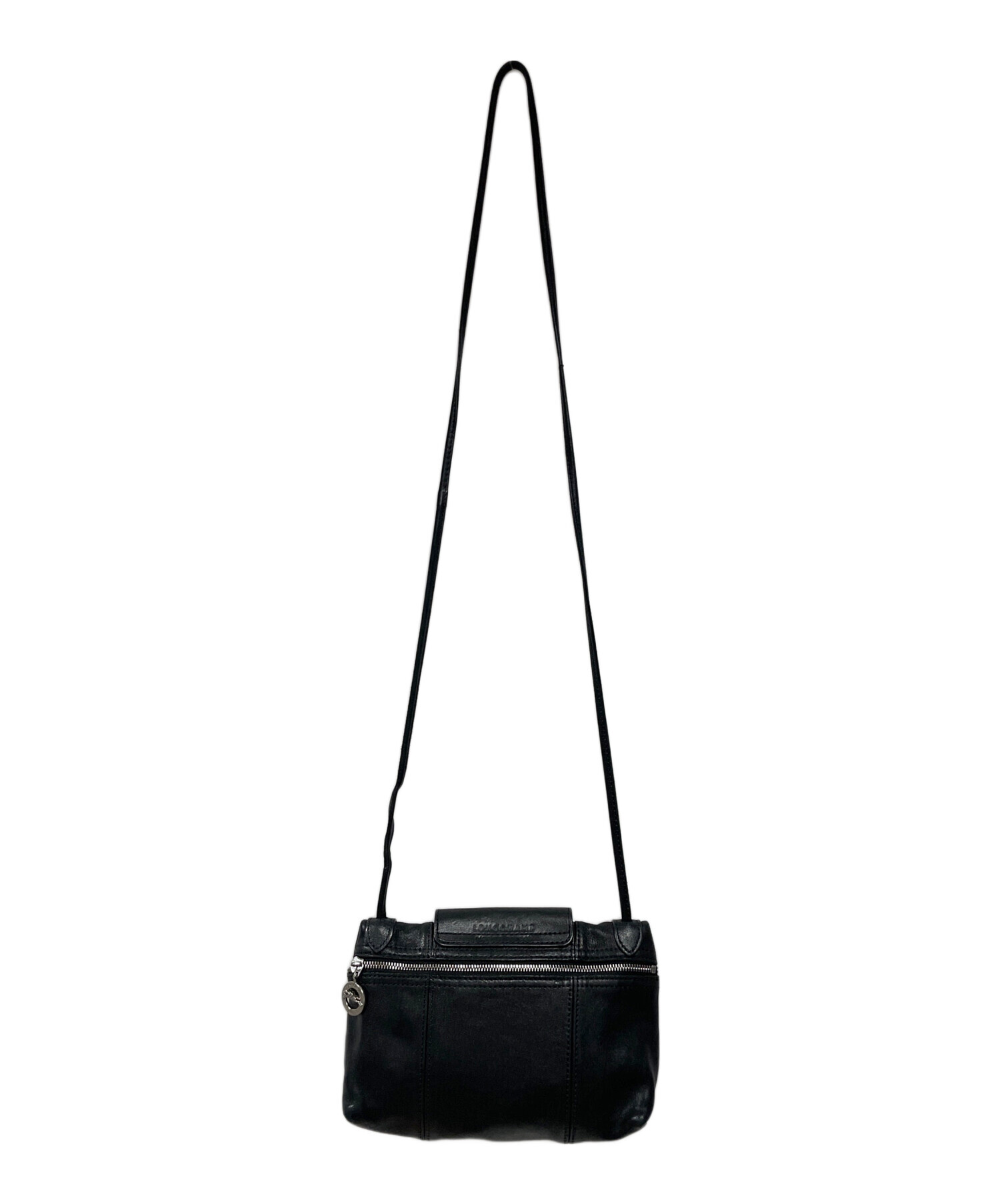中古・古着通販】LONGCHAMP (ロンシャン) ショルダーバッグ ブラック