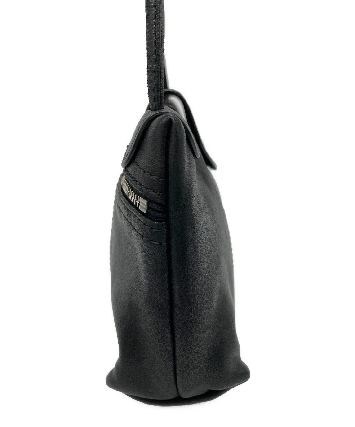 中古・古着通販】LONGCHAMP (ロンシャン) ショルダーバッグ ブラック