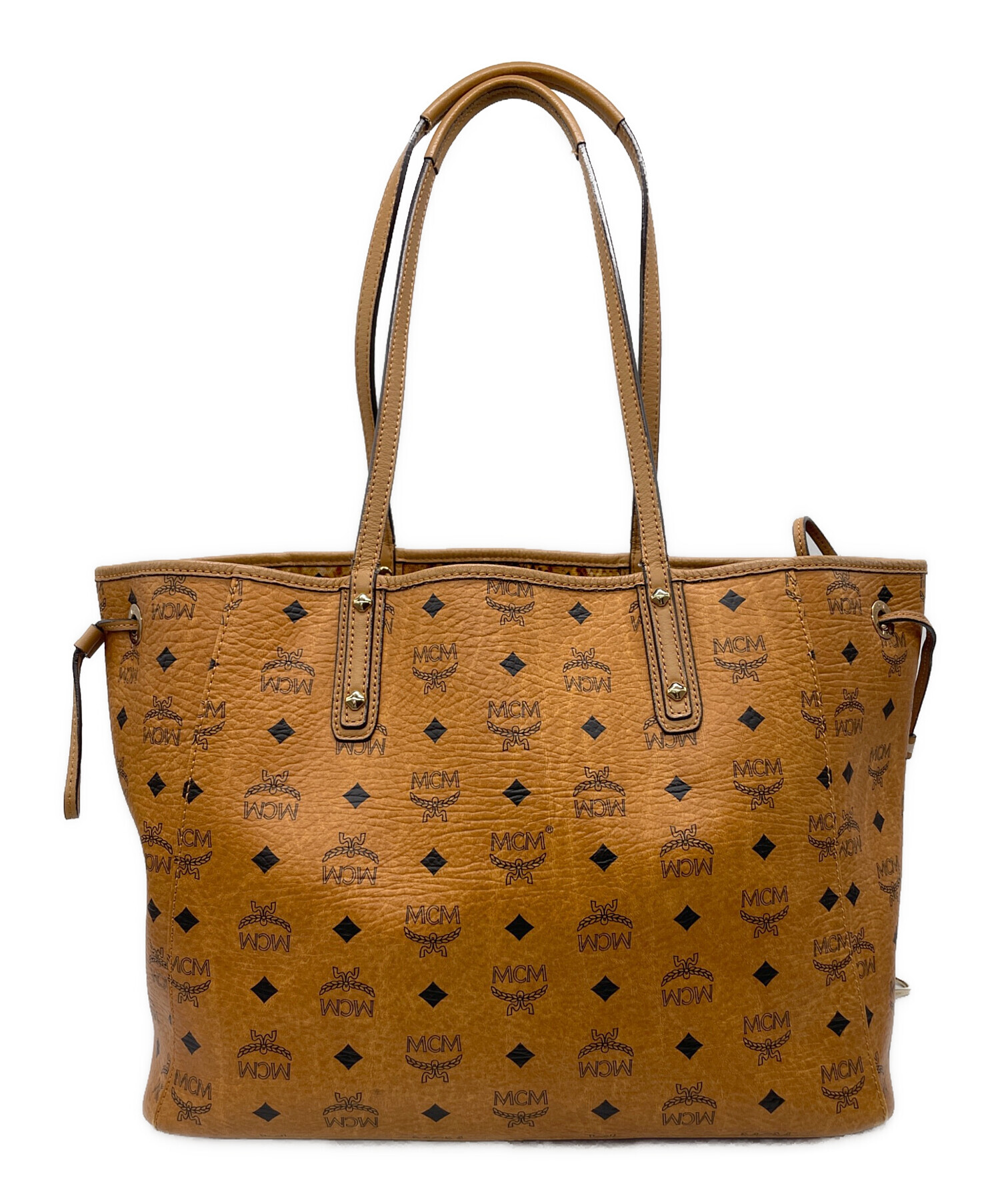 中古・古着通販】MCM (エムシーエム) トートバッグ ベージュ｜ブランド 
