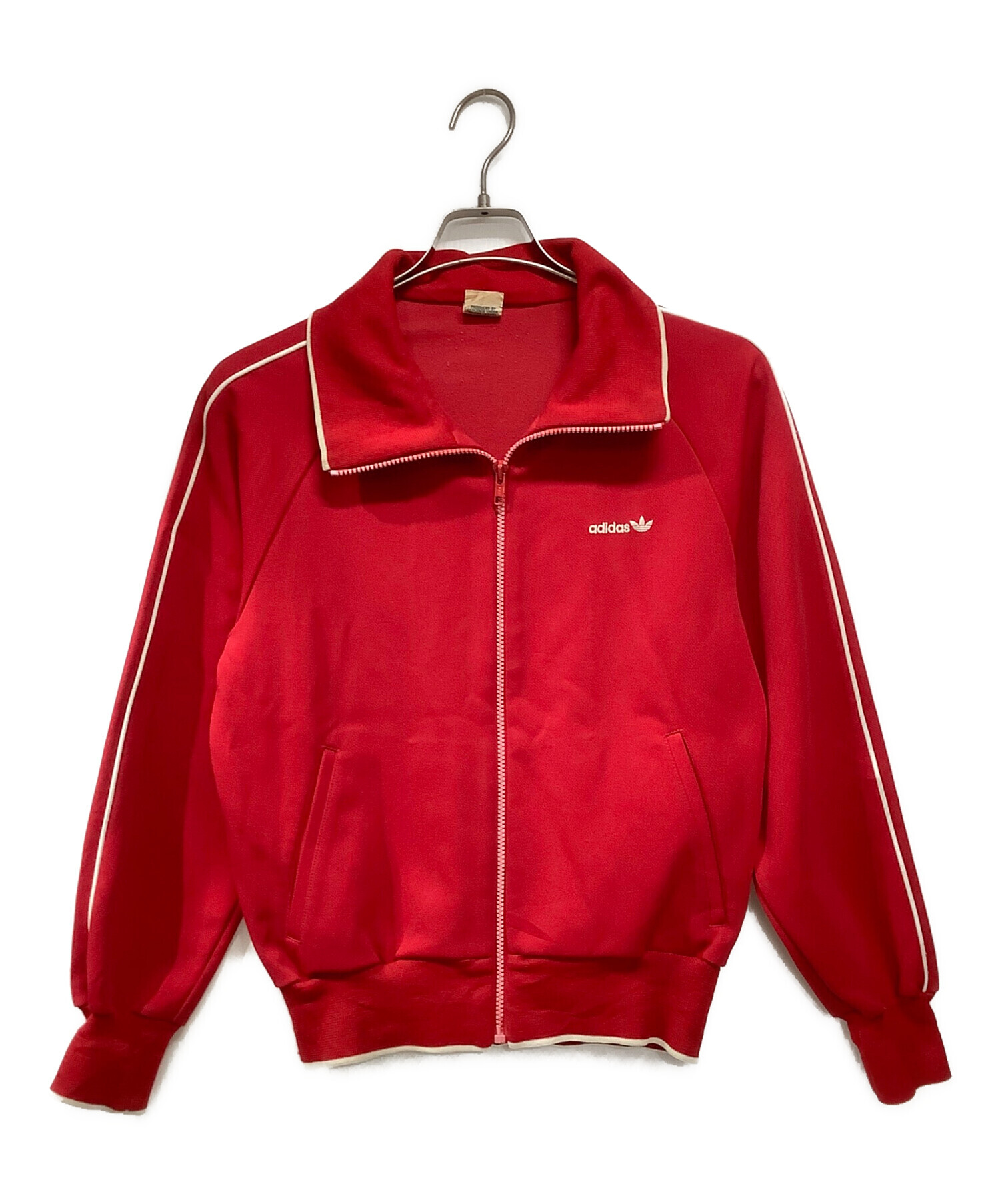 中古・古着通販】adidas (アディダス) トラックジャケット レッド 中古・古着通販】adidas (アディダス) トラックジャケット レッド