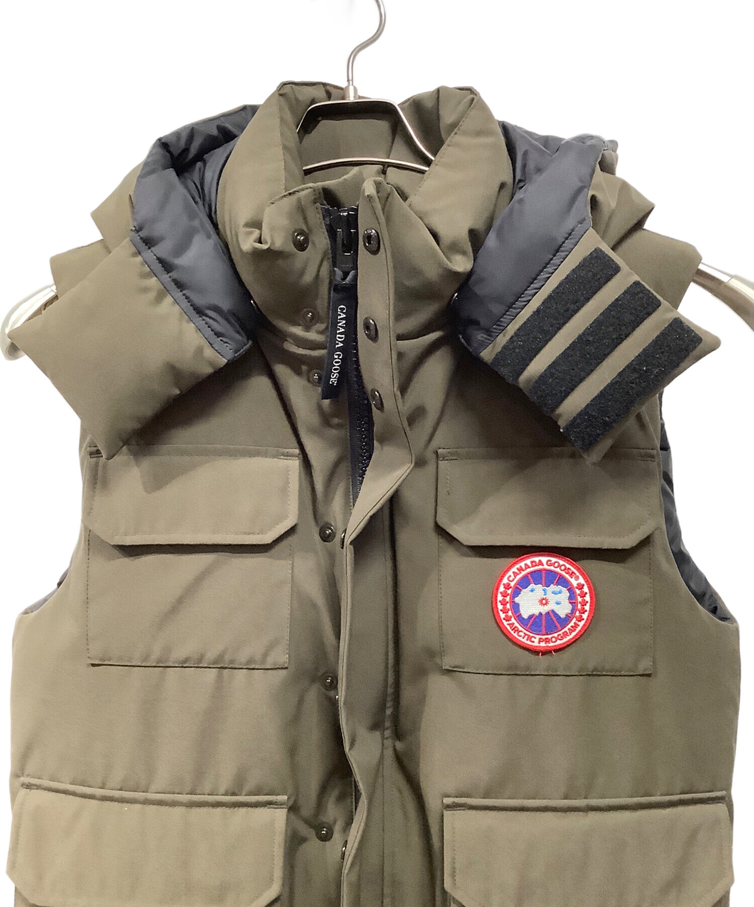 中古・古着通販】CANADA GOOSE (カナダグース) ダウンベスト オリーブ