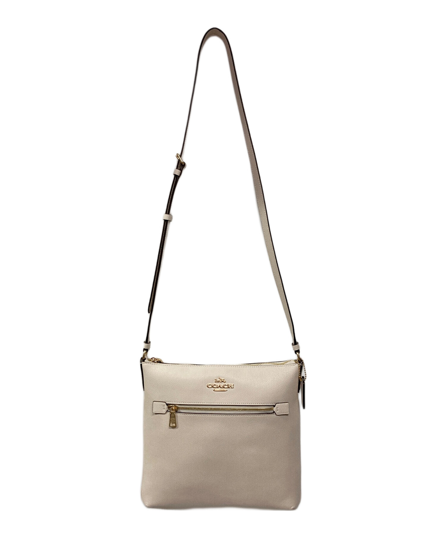 中古・古着通販】COACH (コーチ) ワンショルダーバッグ ホワイト