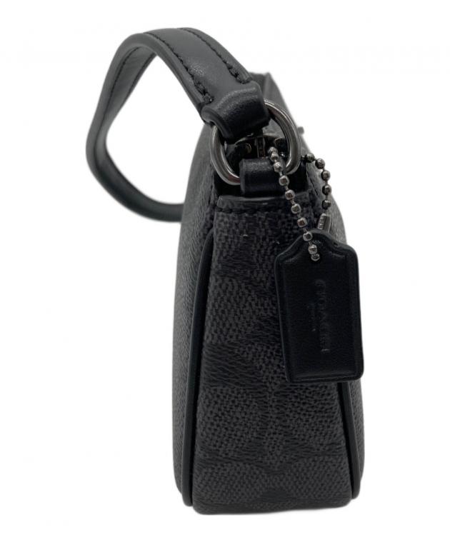 中古・古着通販】COACH (コーチ) ハンドバッグ シグネチャー ブラック