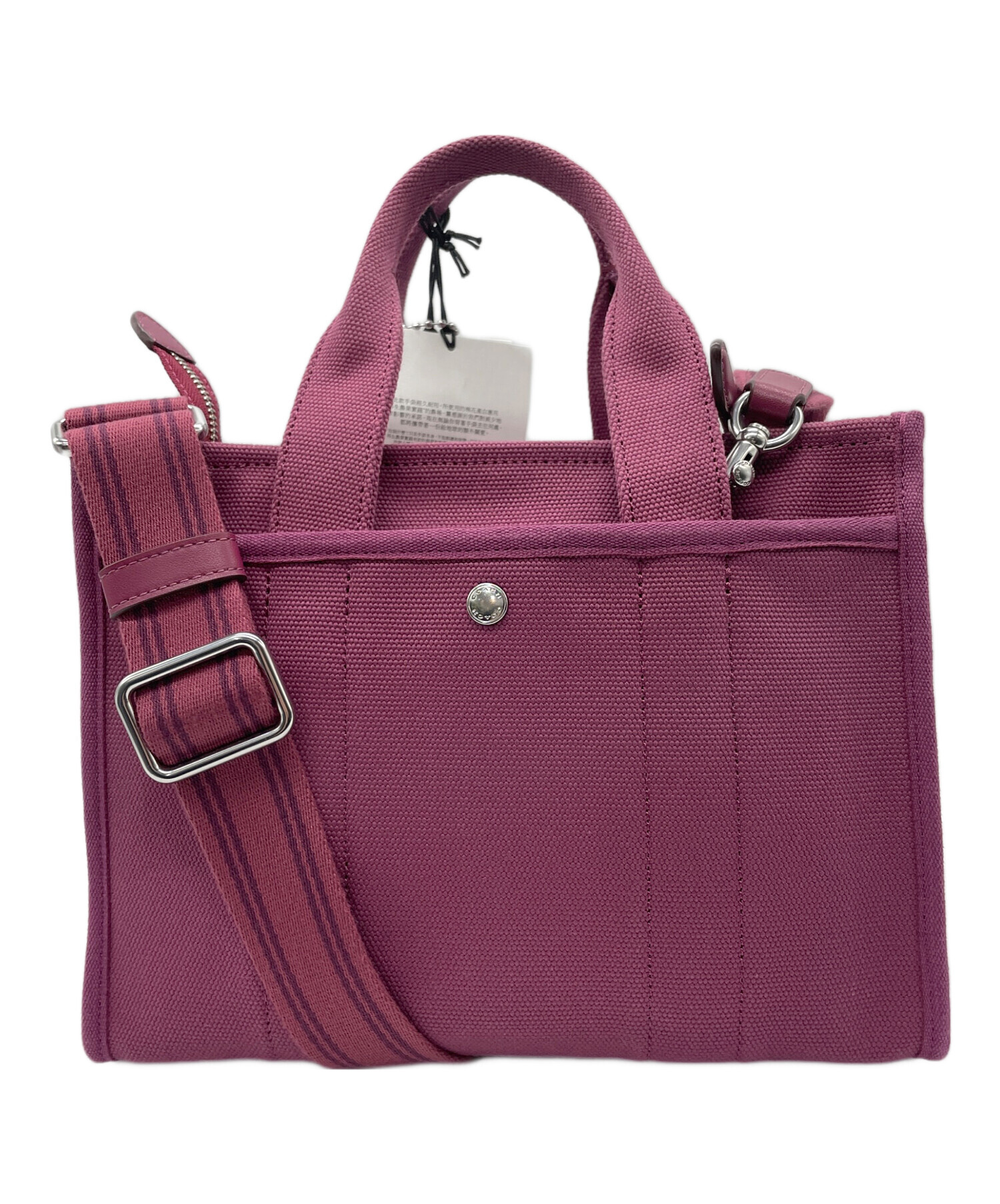 中古・古着通販】COACH (コーチ) コーチ カーゴ トート 26 ピンク 未 