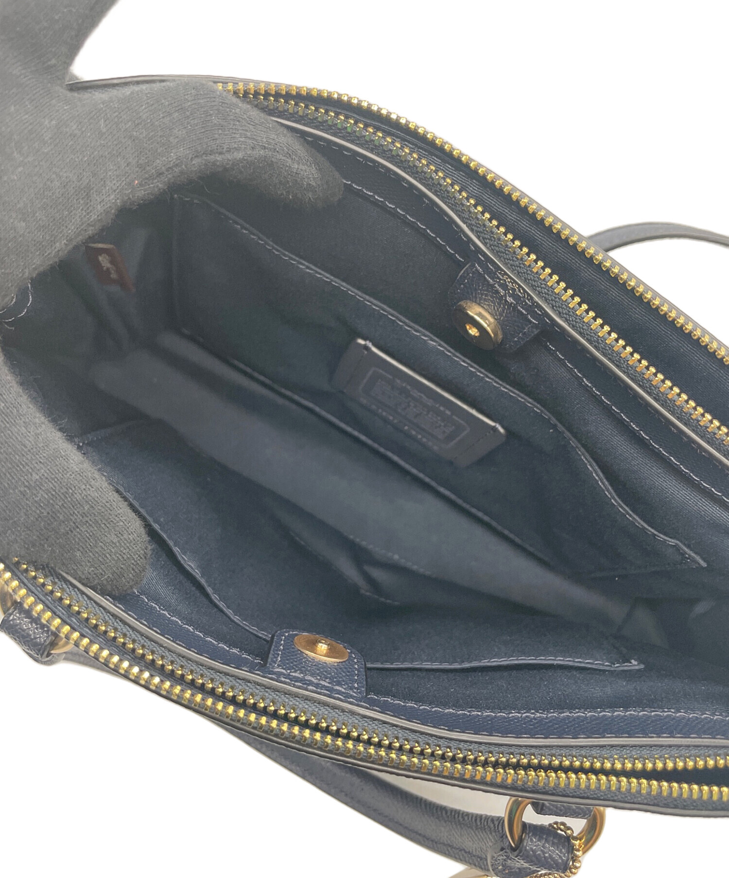 中古・古着通販】COACH (コーチ) 2WAYバッグ ネイビー|ブランド・古着 中古・古着通販】COACH (コーチ) 2WAYバッグ ネイビー|ブランド・古着