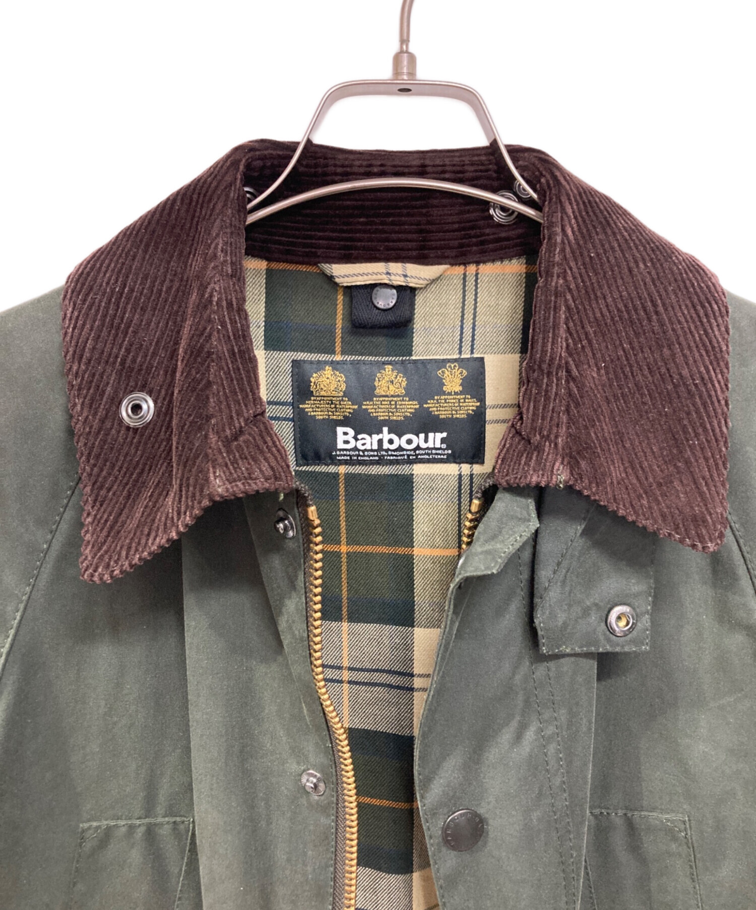 中古・古着通販】Barbour (バブアー) オイルドジャケット グリーン 中古・古着通販】Barbour (バブアー) オイルドジャケット グリーン