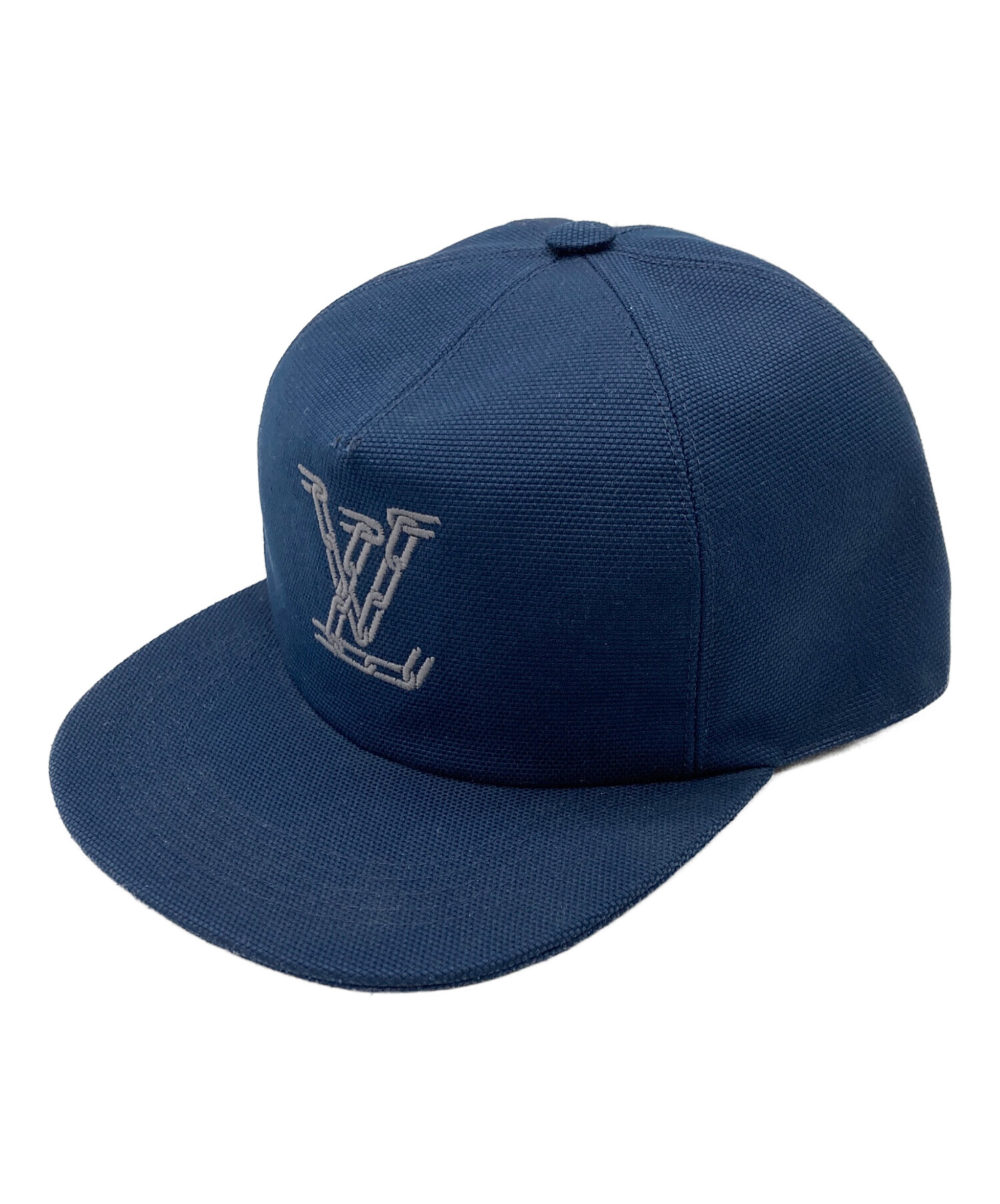 中古・古着通販】LOUIS VUITTON (ルイ ヴィトン) キャップ ネイビー