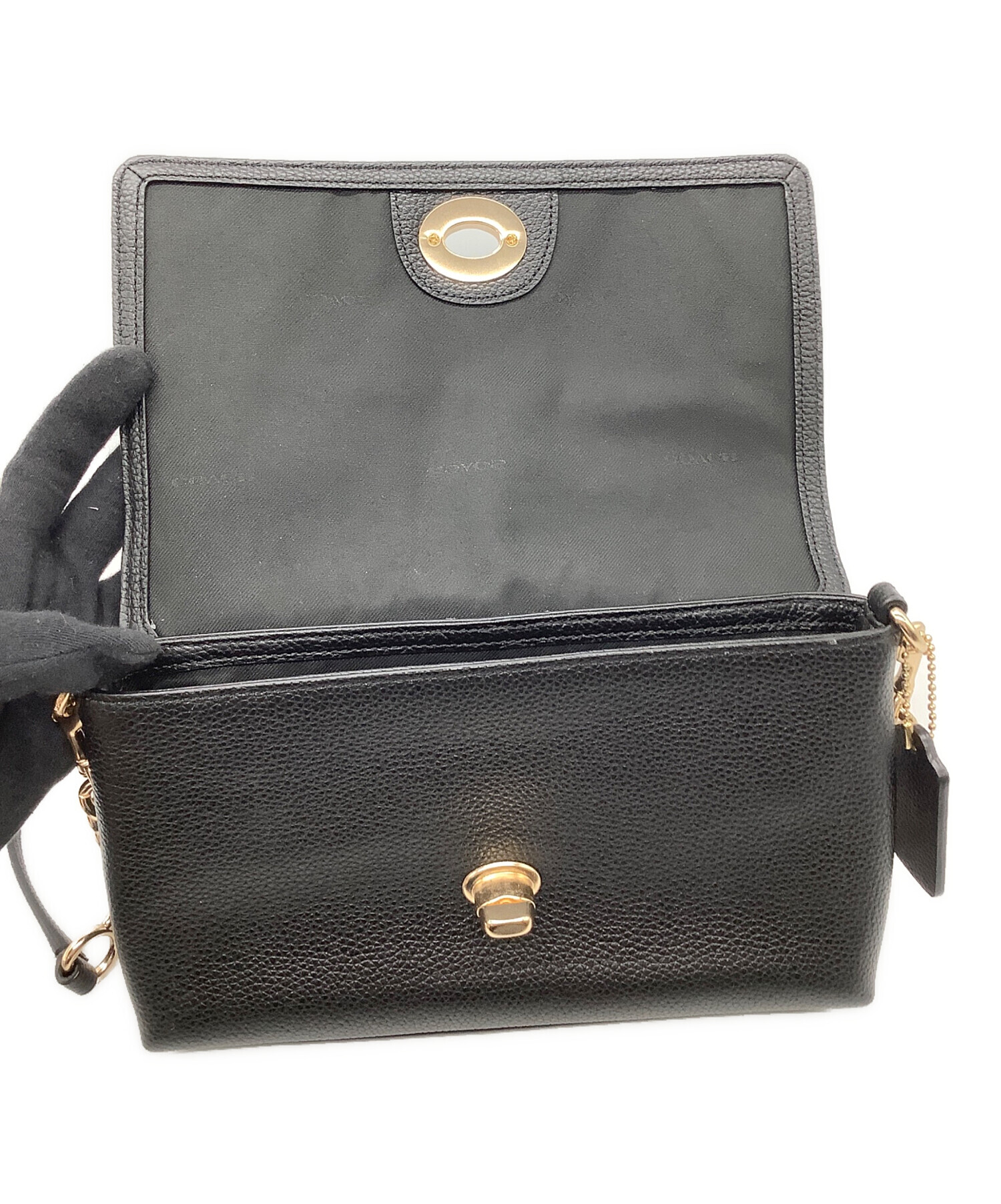 中古・古着通販】COACH (コーチ) ショルダーバッグ ブラック｜ブランド