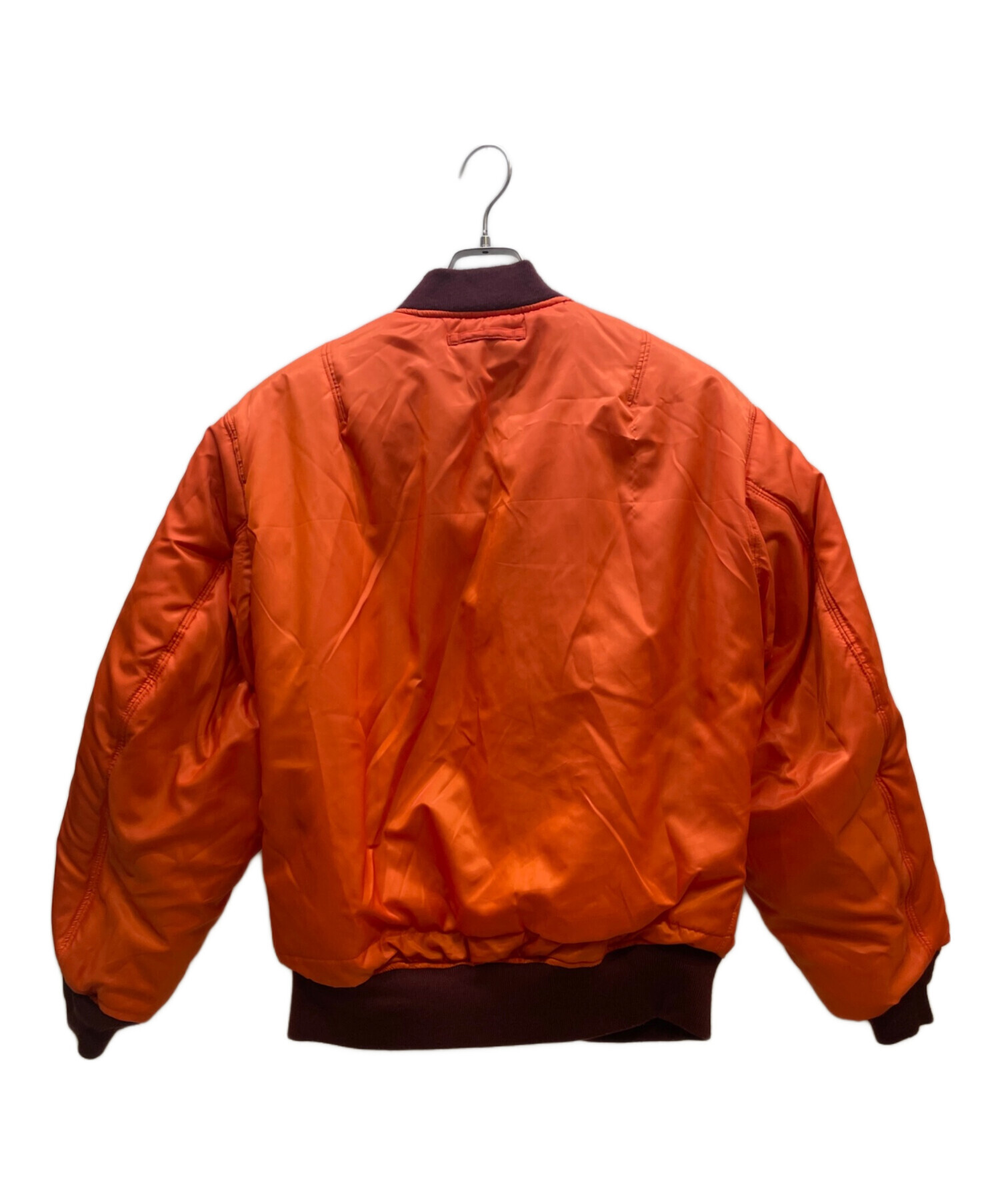 AVIREX ジャケット オレンジ 中古・古着通販】AVIREX (アヴィレックス) リバーシブル中綿ジャケット