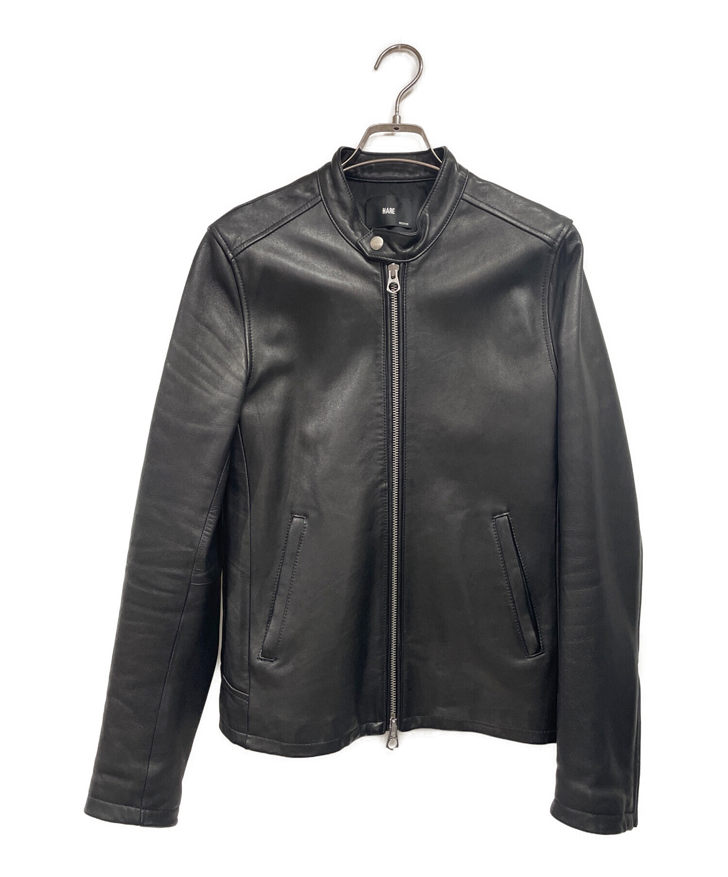 中古・古着通販】HARE (ハレ) ライダースジャケット ブラック サイズ:M