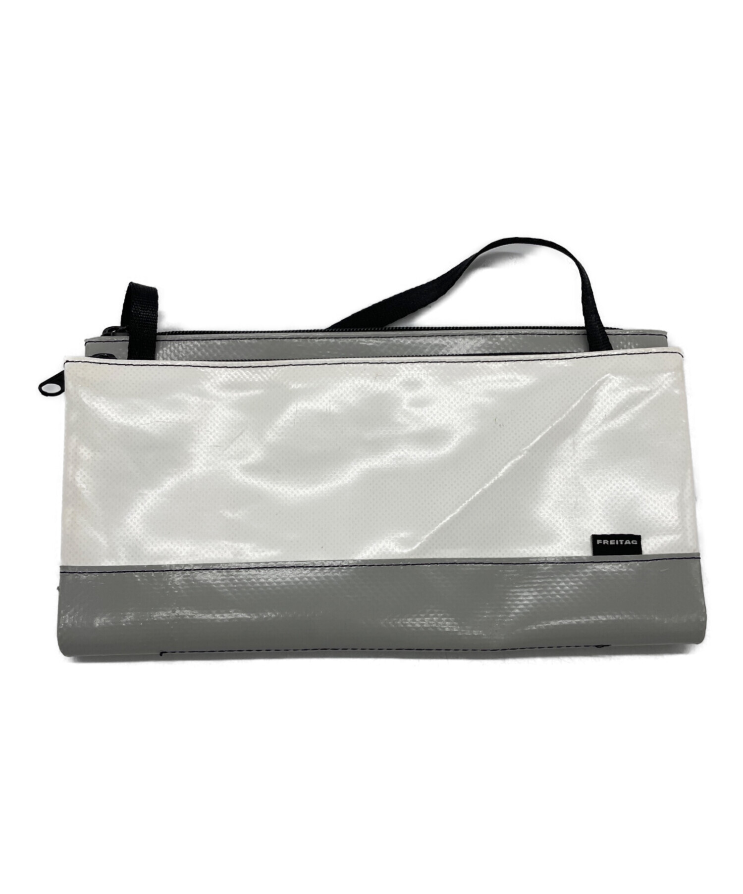 FREITAG フライターグ バッグタグ グレーっぽいシルバー 非売品 美品 中古・古着通販】FREITAG (フライターグ) サコッシュ ホワイト×グレー