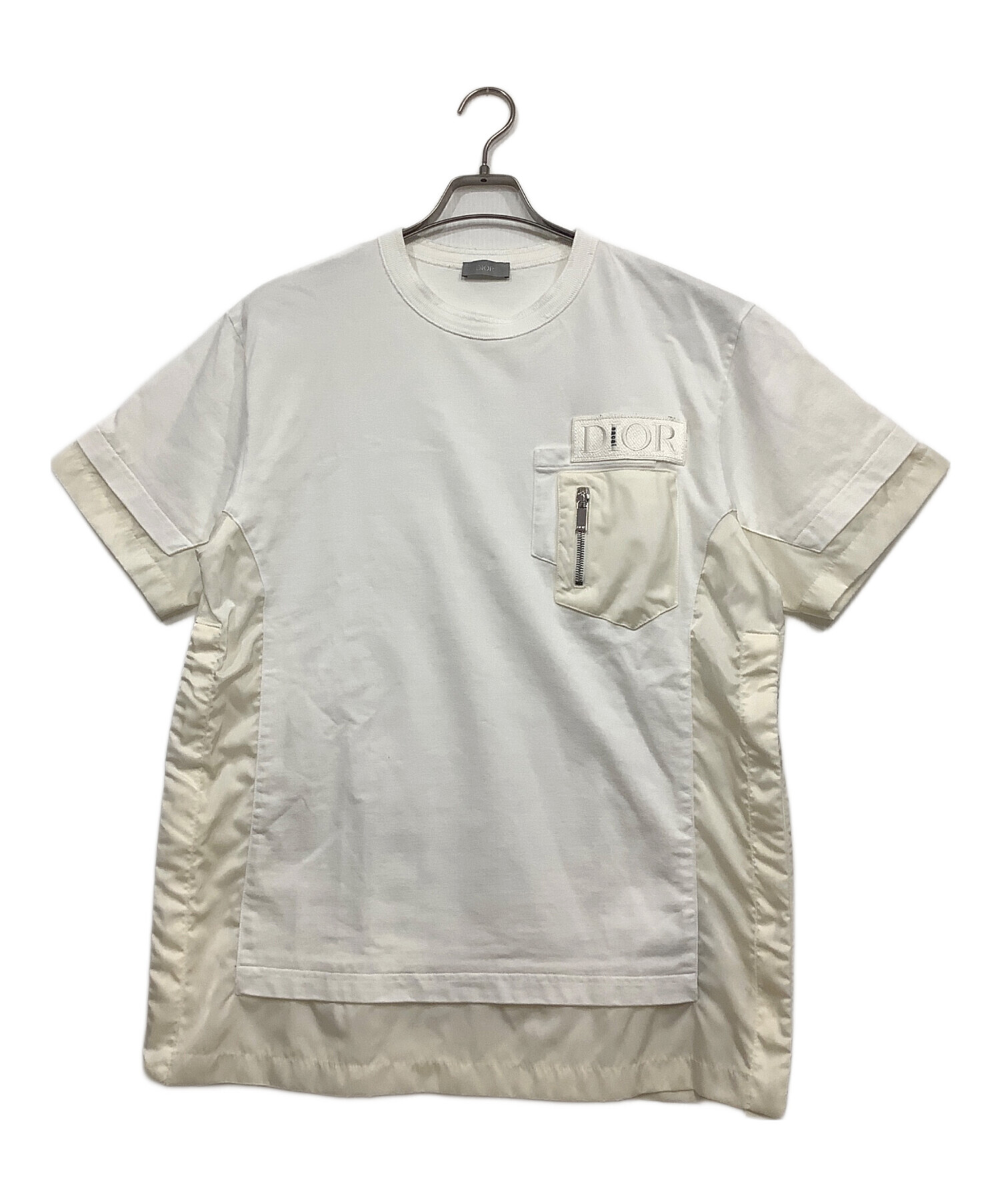Dior×sacaiホワイトジャケット【11/19のみ大幅に値下げ中】 中古・古着通販】DIOR (ディオール) sacai (サカイ) DIOR × sacai 半袖