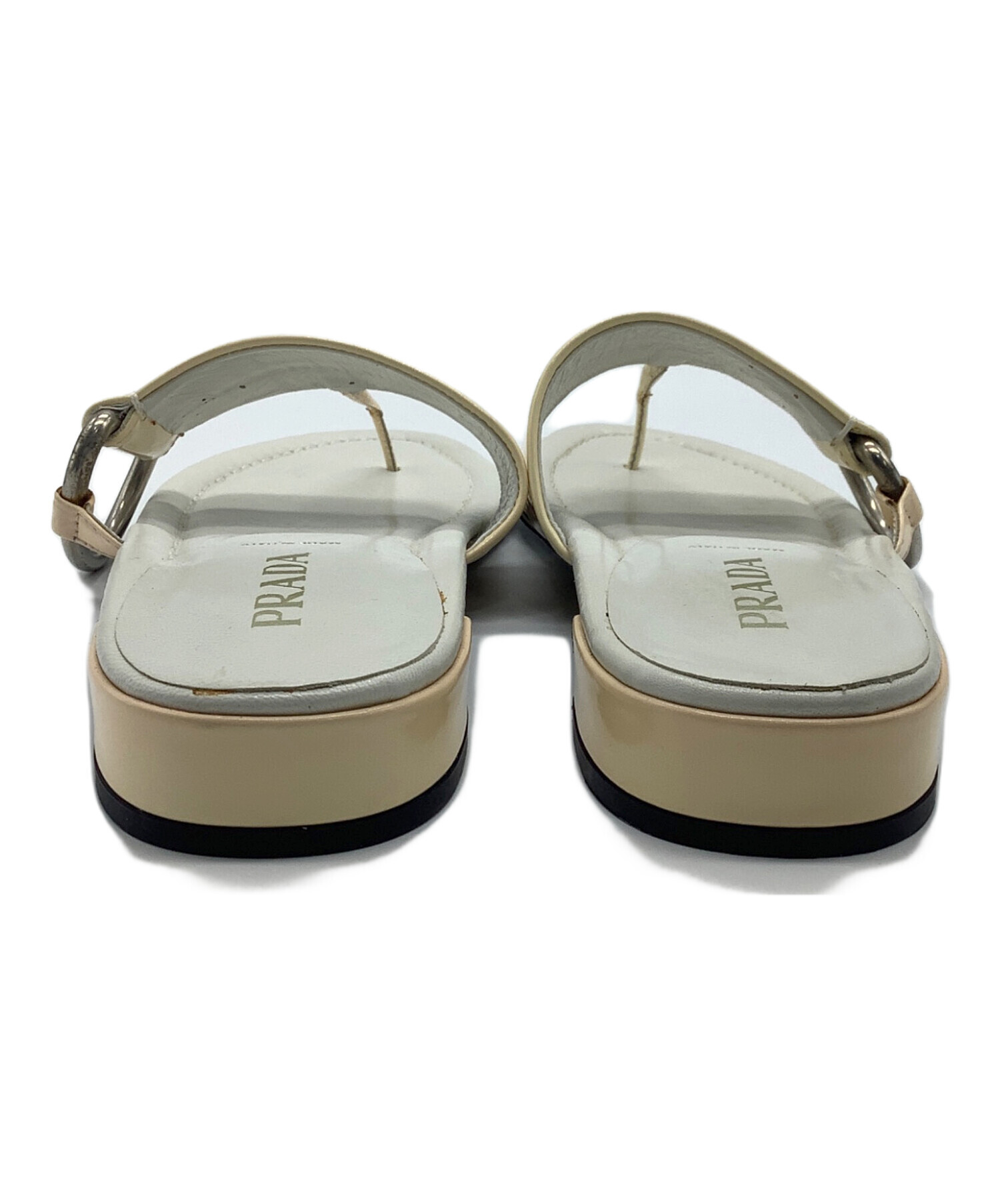 中古・古着通販】PRADA (プラダ) サンダル ホワイト サイズ:36