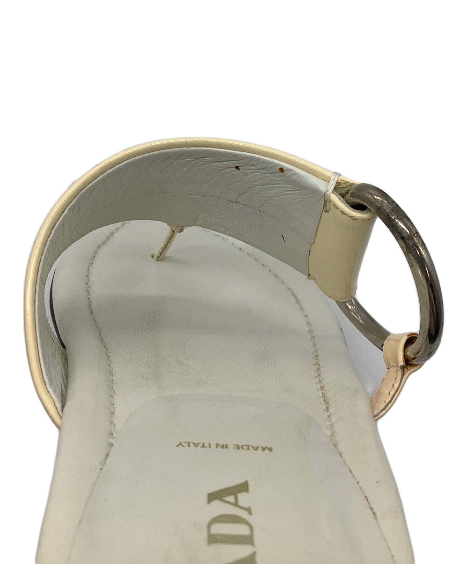 中古・古着通販】PRADA (プラダ) サンダル ホワイト サイズ:36