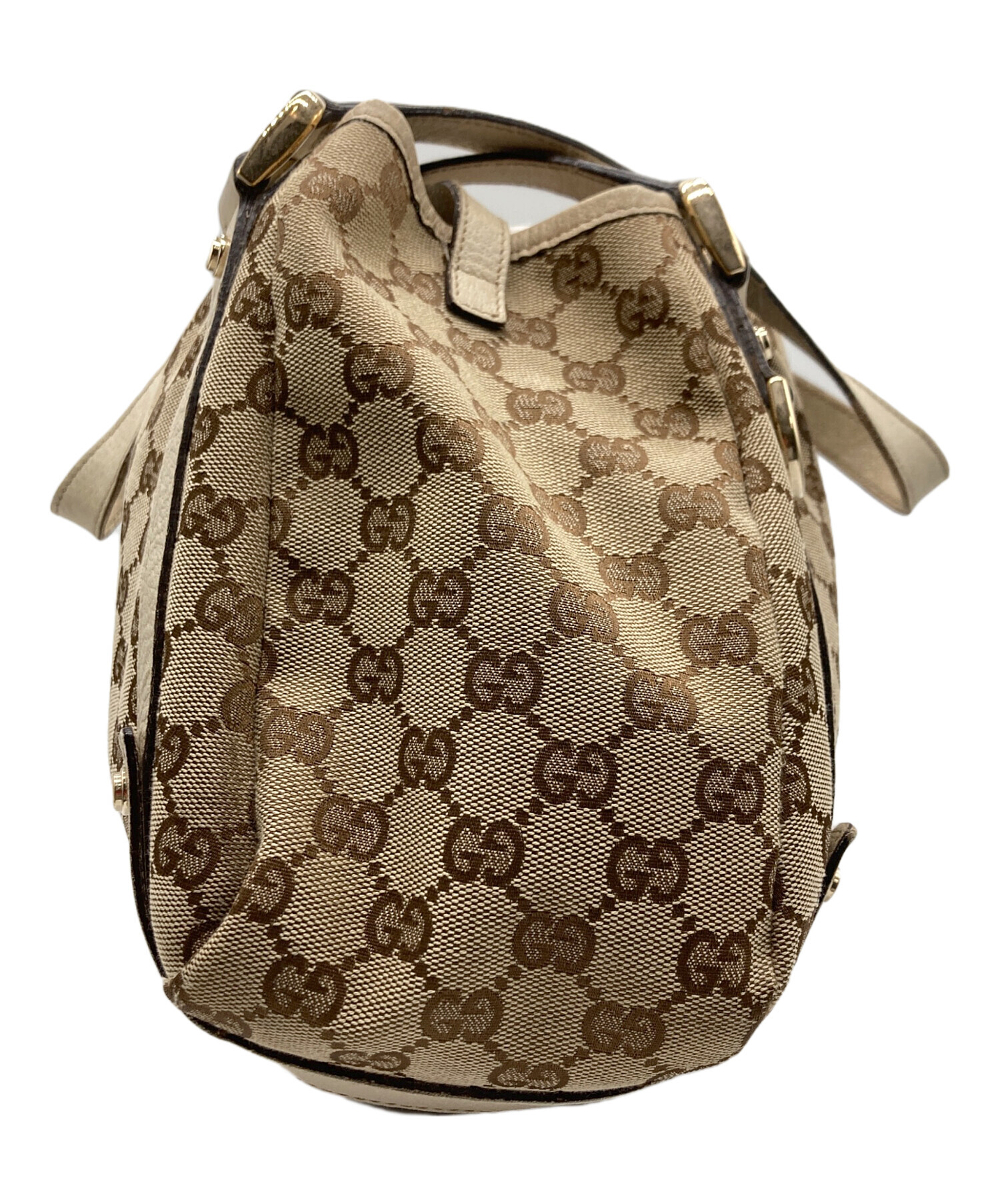 GUCCI グッチ Abbey アビー GGキャンバス ブラウン 茶色 ベージュ 中古・古着通販】GUCCI (グッチ) GGキャンバス アビートートバッグ