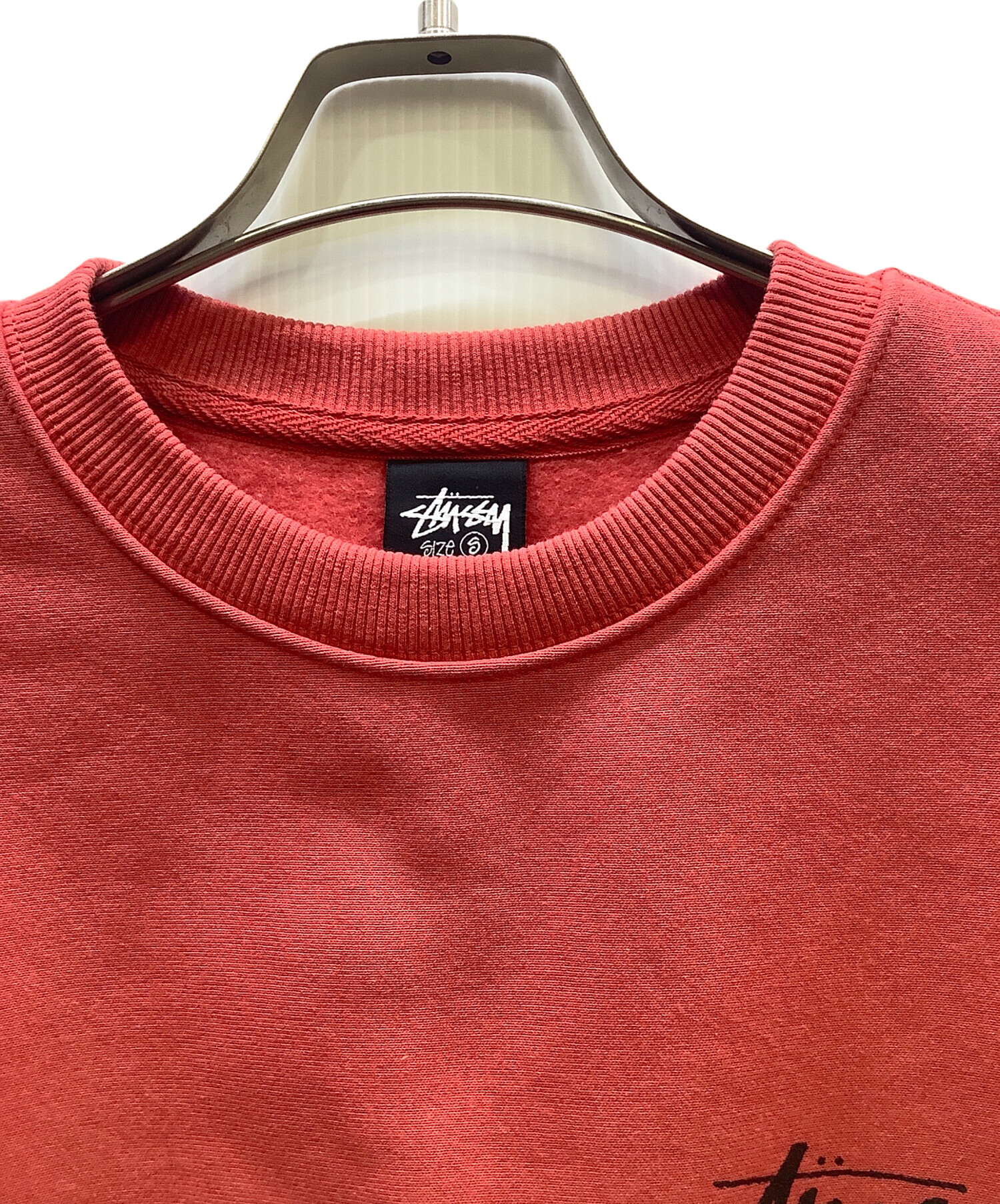 中古・古着通販】stussy (ステューシー) スウェット レッド サイズ:S 