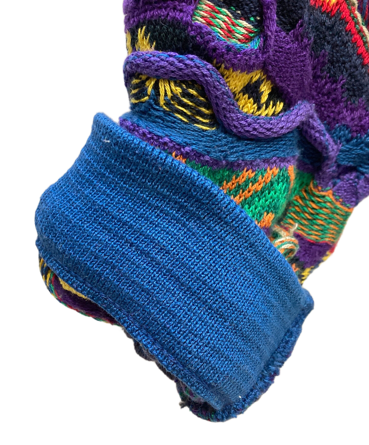 中古・古着通販】COOGI (クージー) 3Dニット ブルー サイズ:SS