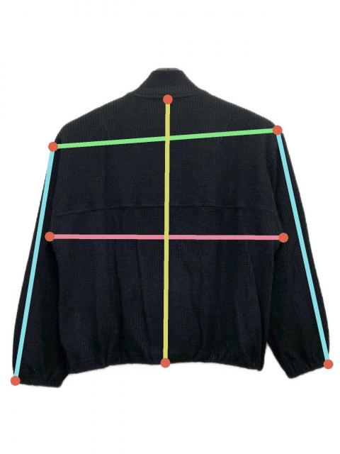 中古・古着通販】ANCELLM (アンセルム) CUT STRIPE HALF ZIP PULL OVER