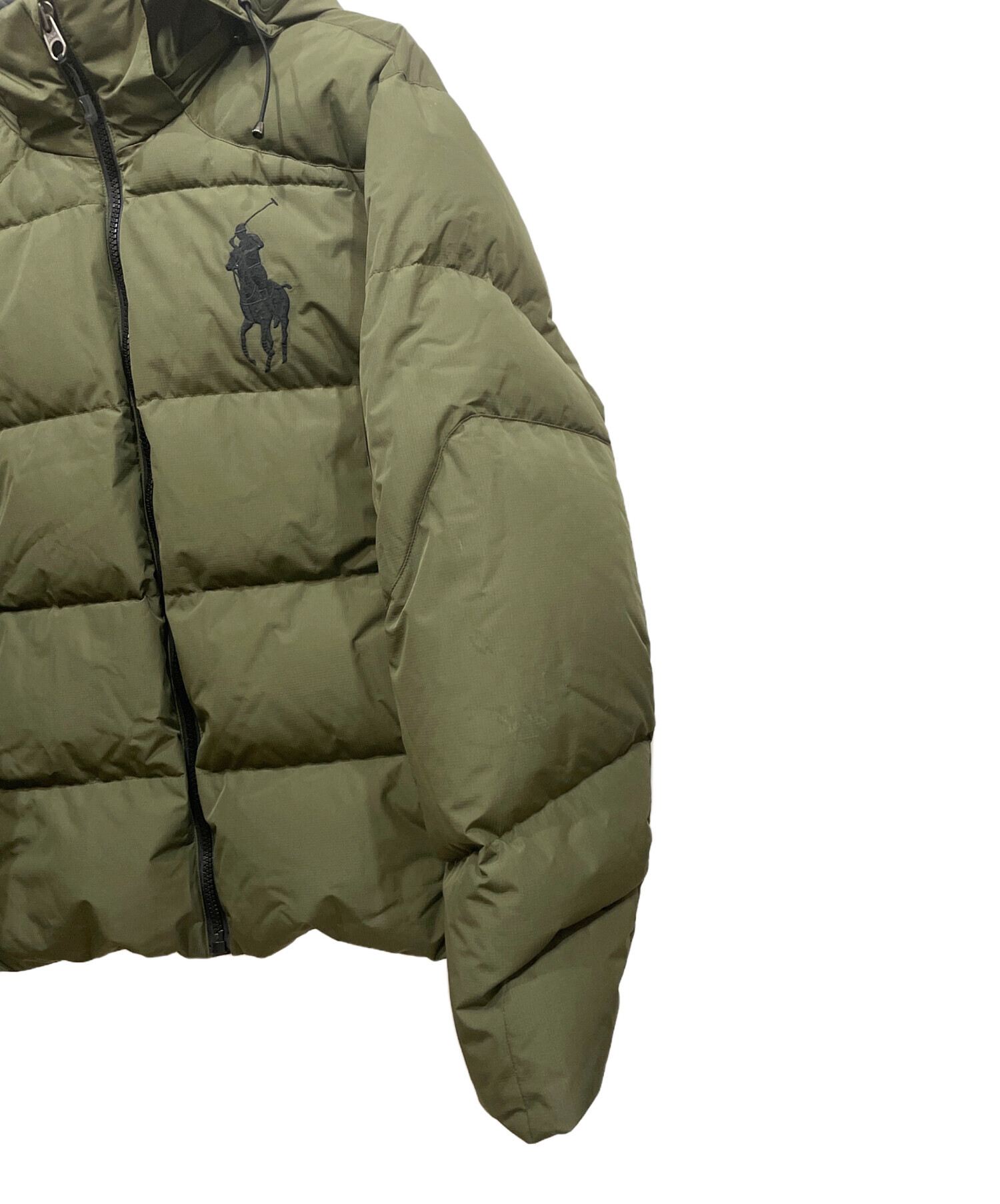 古*】様 ポロ・ラルフ・ローレン ダウンジャケット オリーブグリーン　usa製 中古・古着通販】POLO RALPH LAUREN (ポロ・ラルフローレン) ダウン