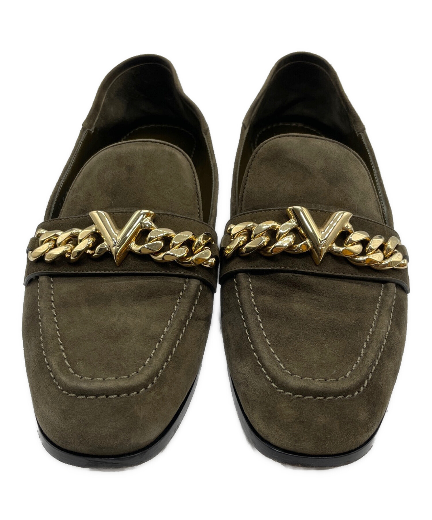 中古・古着通販】LOUIS VUITTON (ルイ ヴィトン) ローファー グリーン 