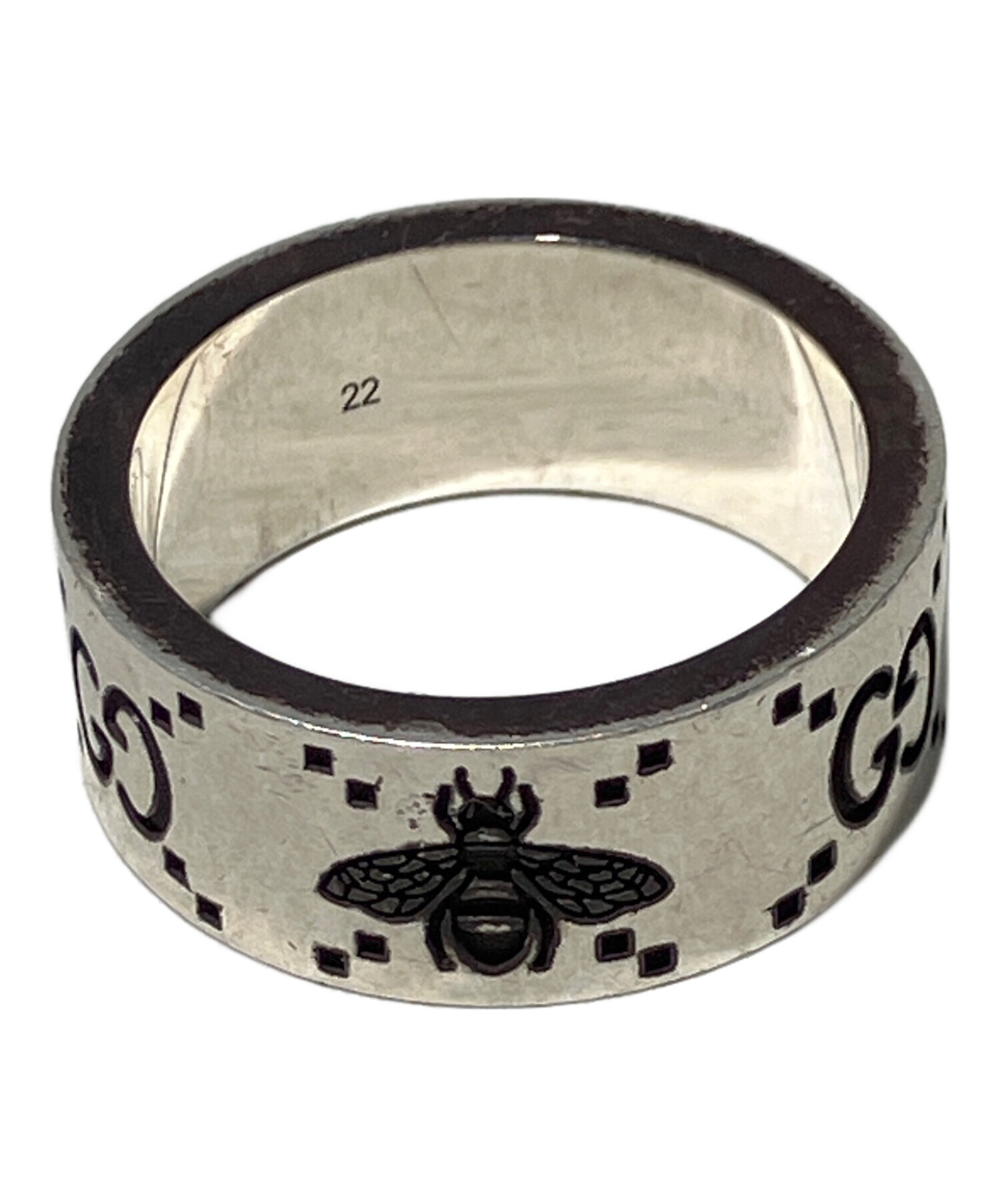 中古・古着通販】GUCCI (グッチ) GG＆ビー リング SILVER925 サイズ:22