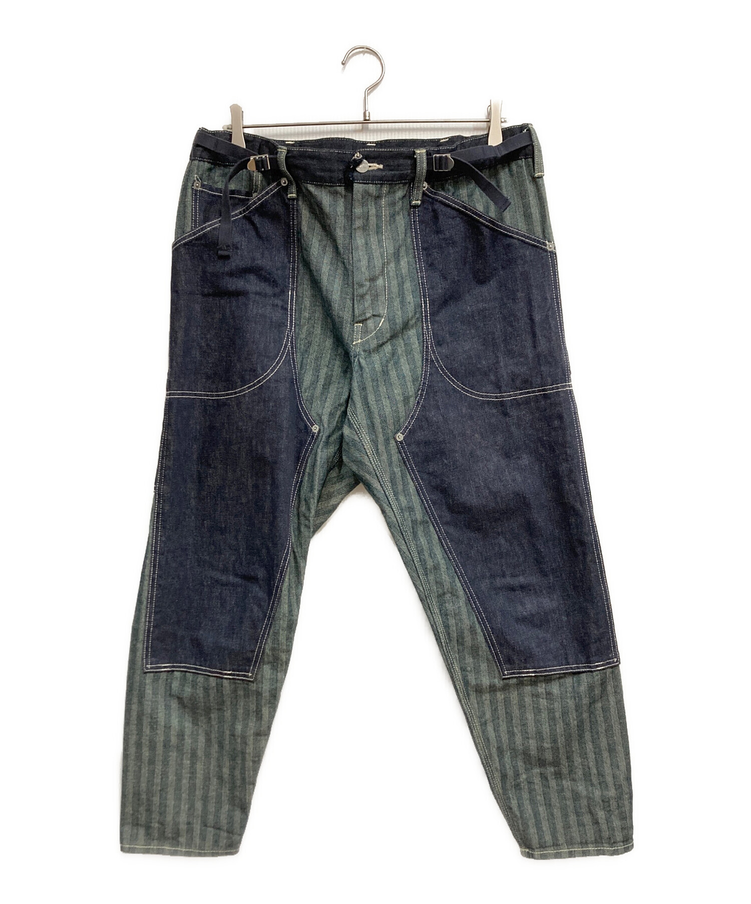 希少✨コムデギャルソン GANRYU サルエルデニムパンツ ドッキング 中古・古着通販】COMME des GARCONS (コムデギャルソン) GANRYU