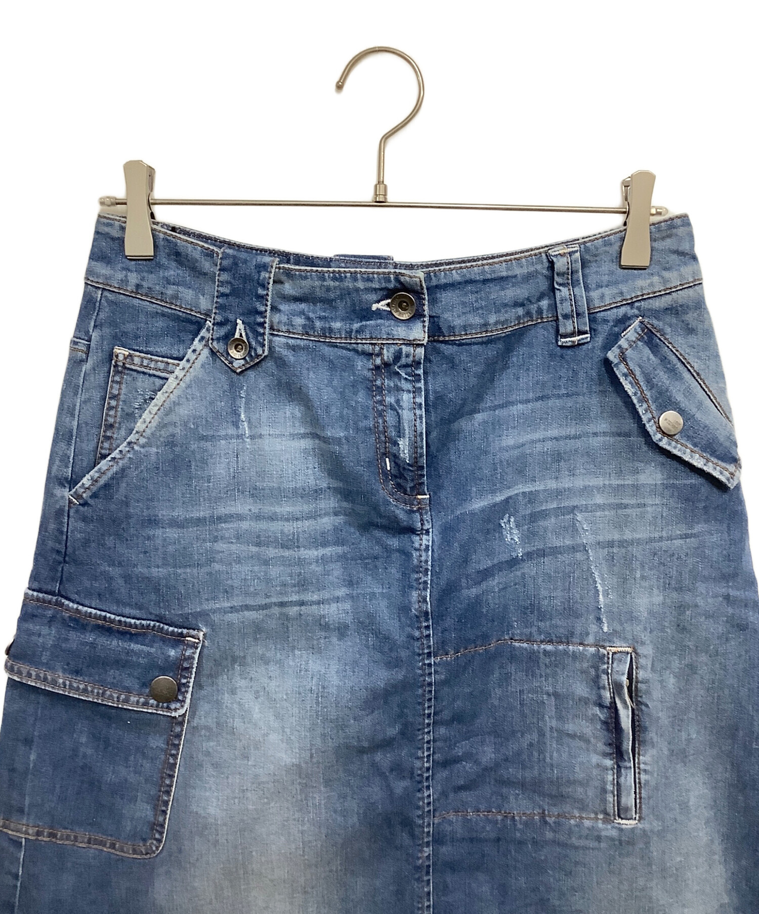 中古・古着通販】LOVE MOSCHINO (ラブモスキーノ) デニムスカート