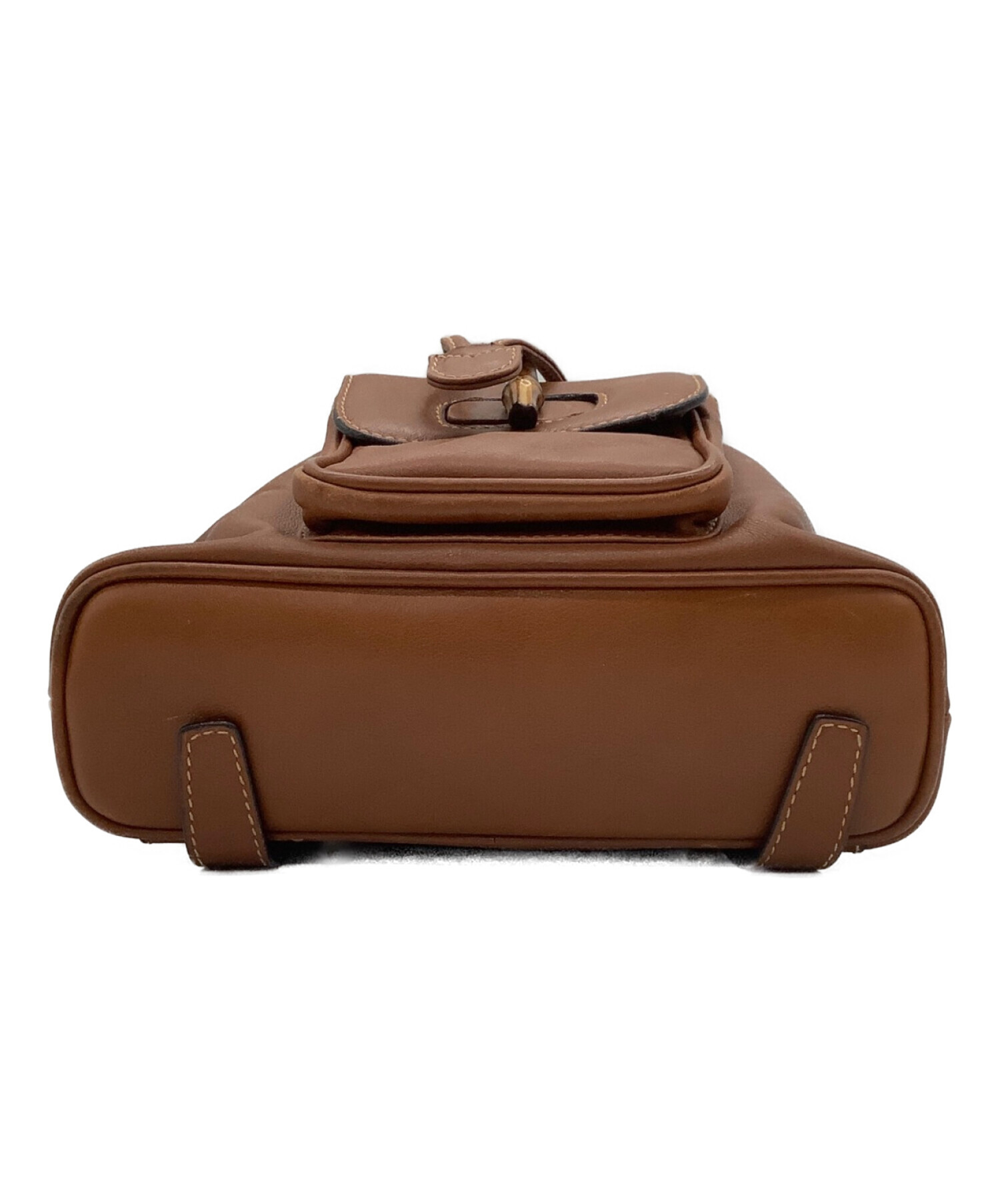 中古・古着通販】GUCCI (グッチ) バンブーミニリュック ブラウン