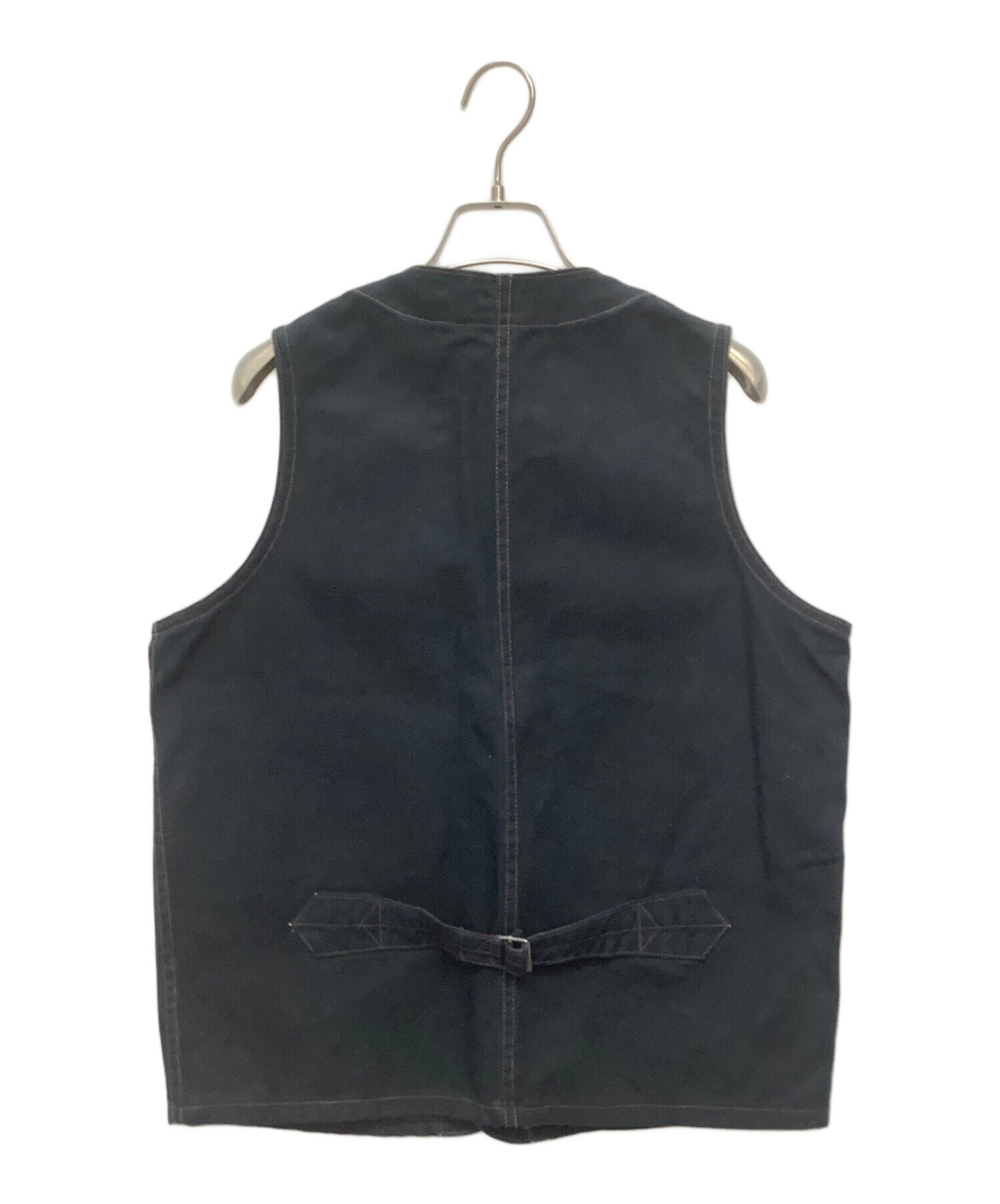 中古・古着通販】SUGAR CANE (シュガーケーン) ワークベスト ブラック